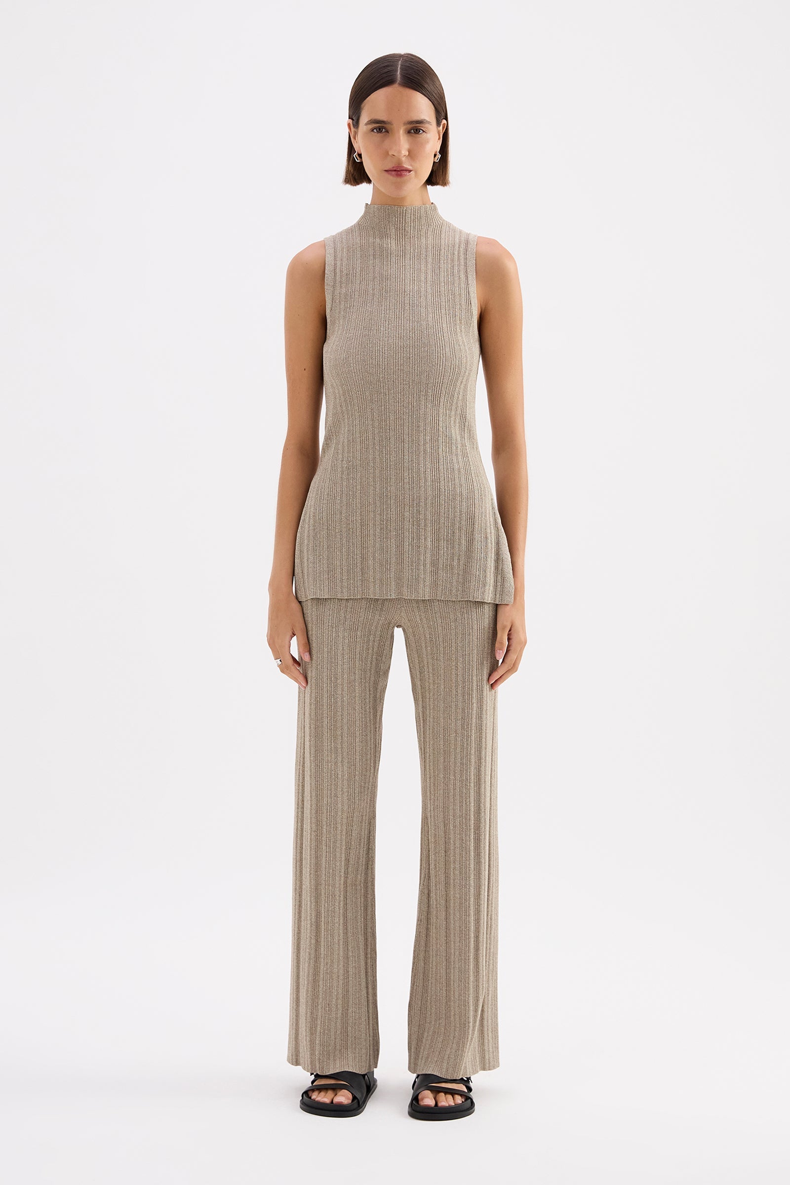 Collins Knit Tunic Oat Marle 