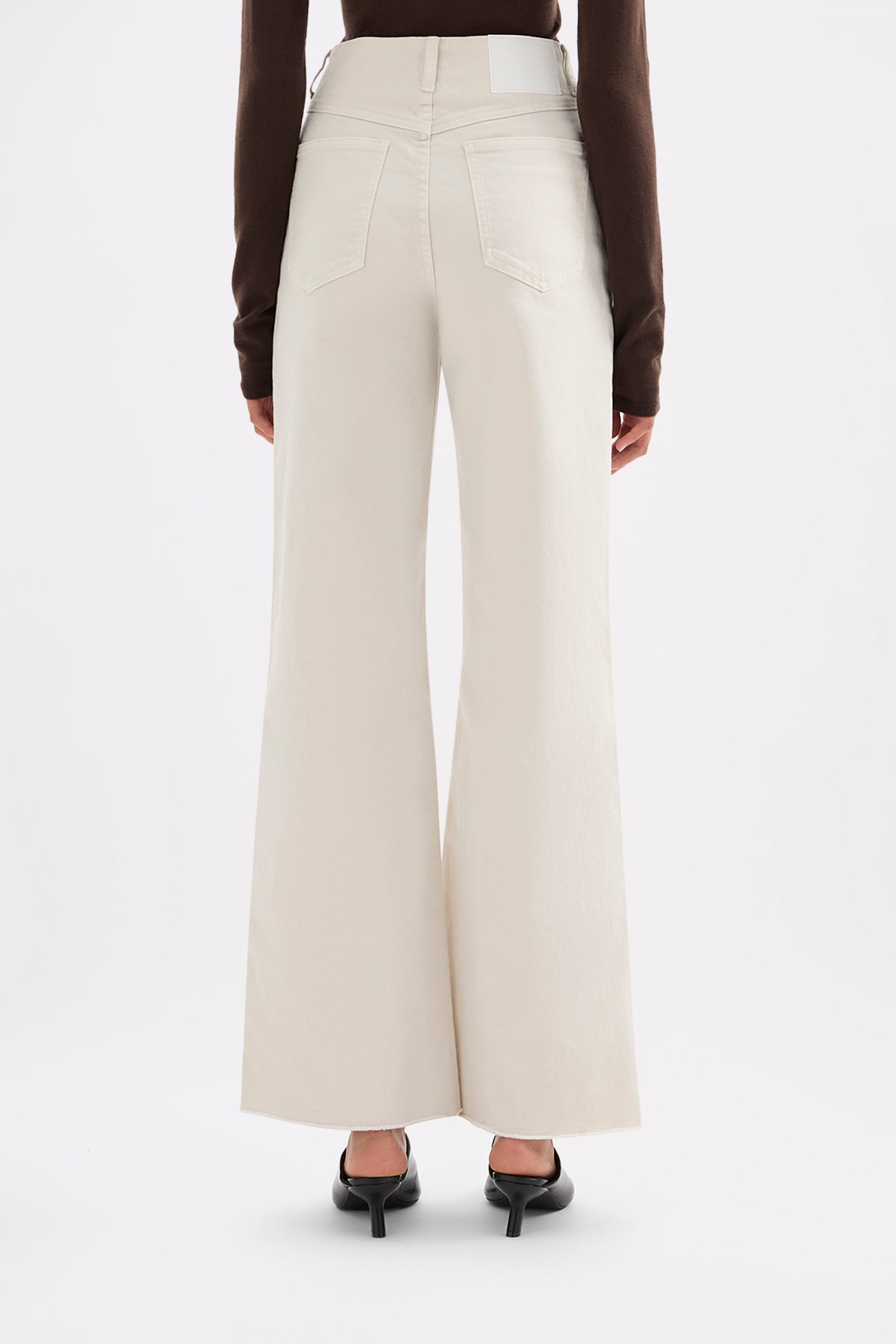 Celeste Stretch Wide Leg Jean Dune 