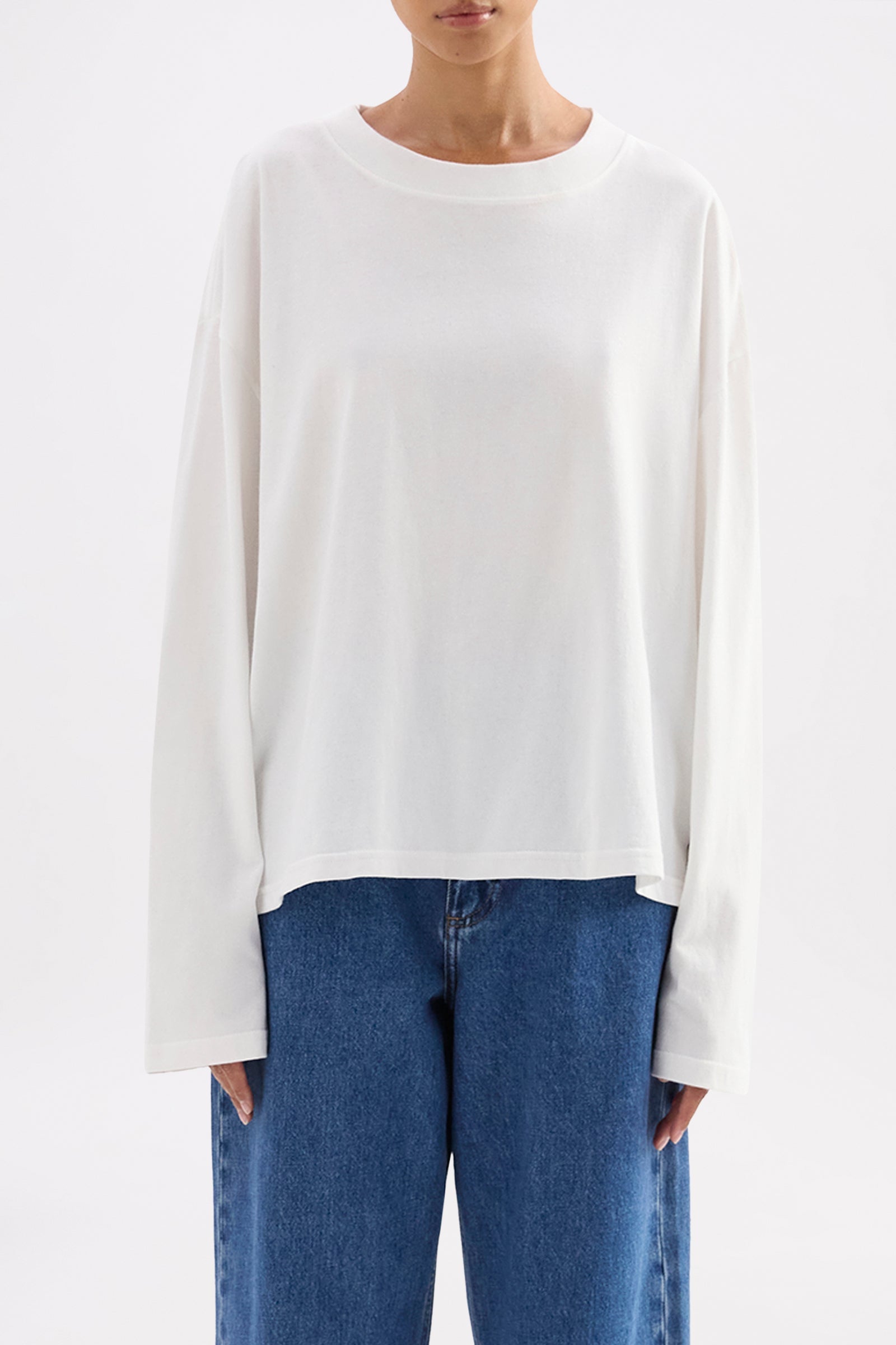 Organic Ls Tee White 