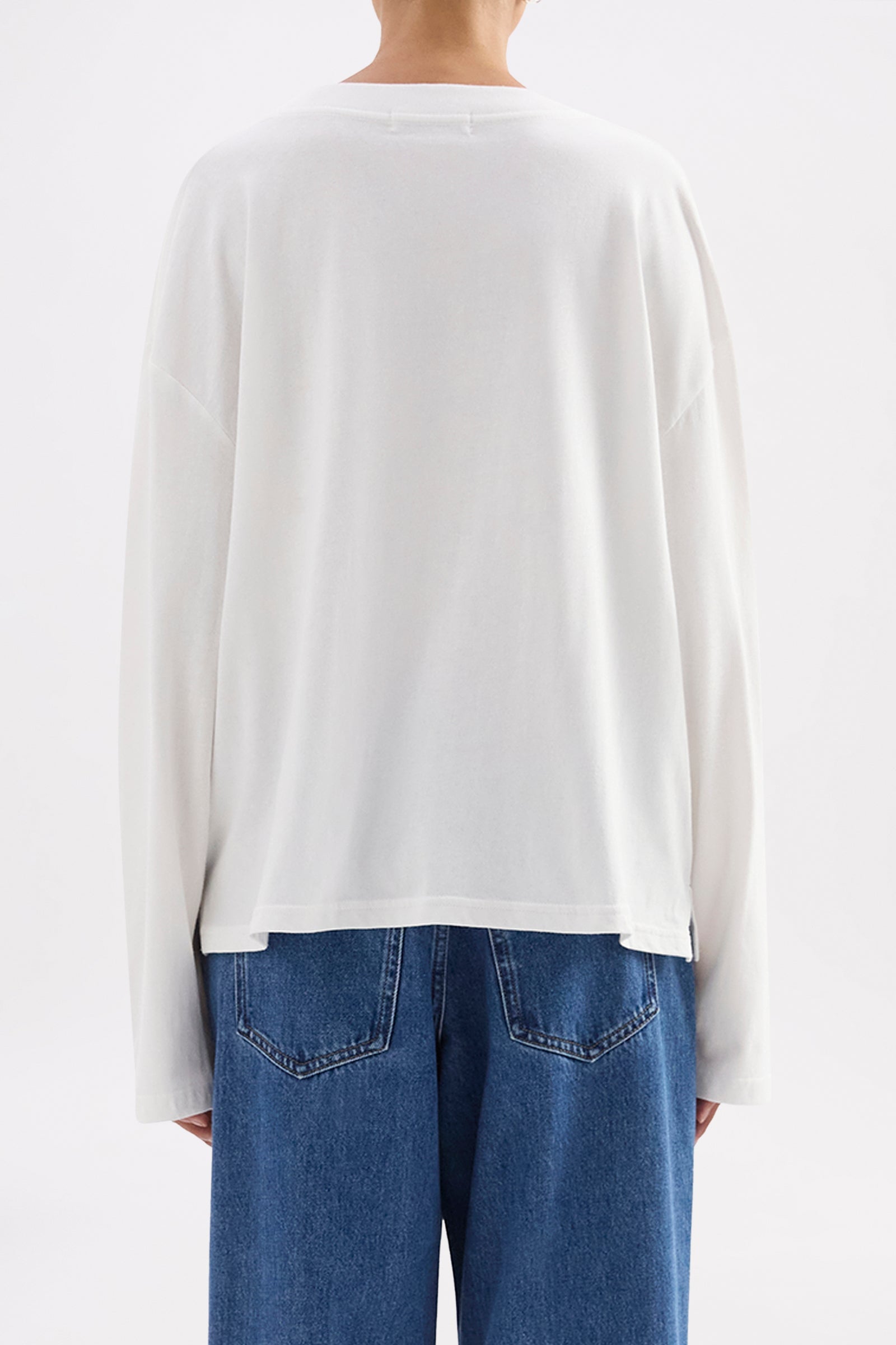 Organic Ls Tee White 