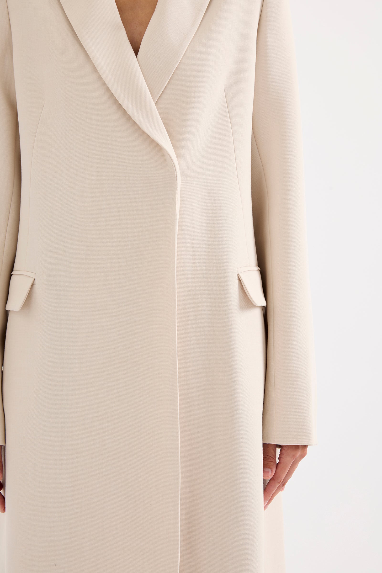 Jules Longline Blazer Buff 