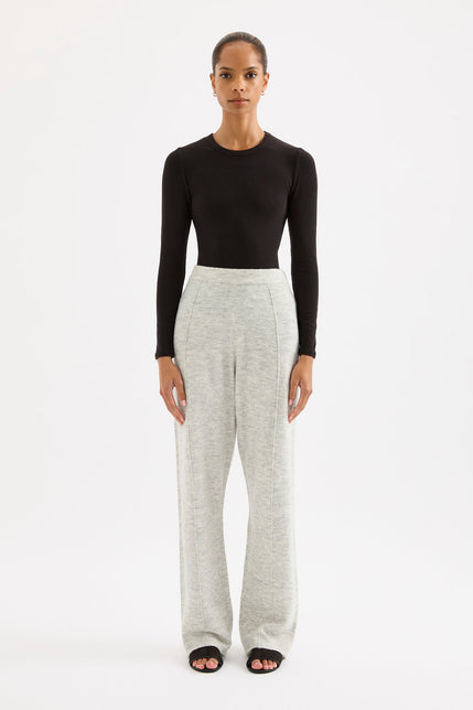 Dallas Knit Pant Grey Marle 