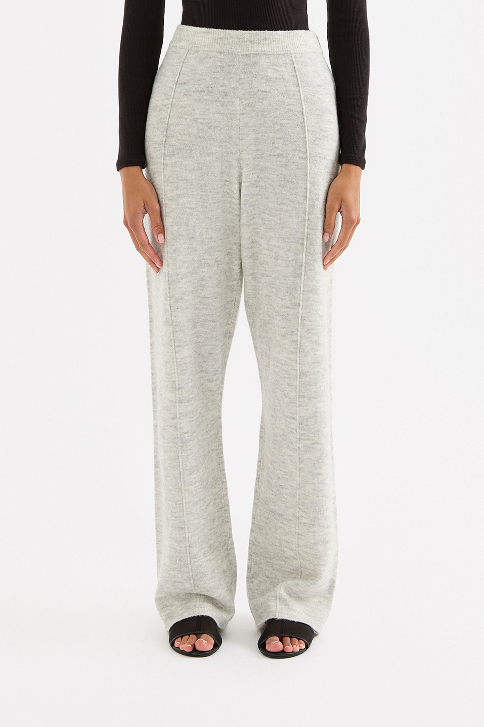Dallas Knit Pant Grey Marle 