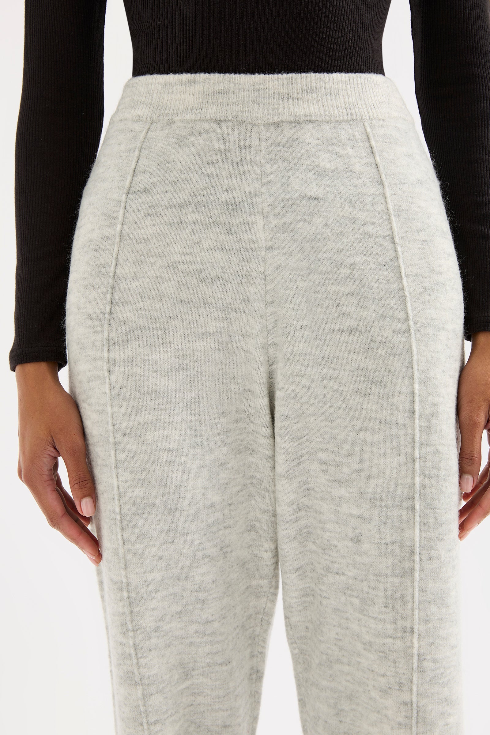 Dallas Knit Pant Grey Marle 