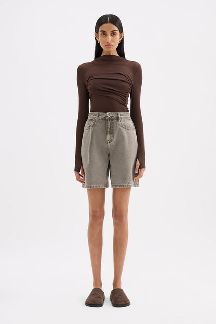 Soren Longline Denim Short Stone 