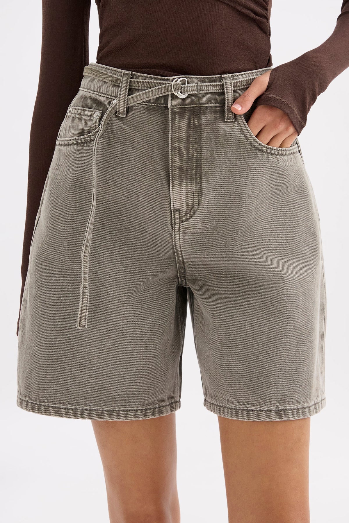 Soren Longline Denim Short Stone 