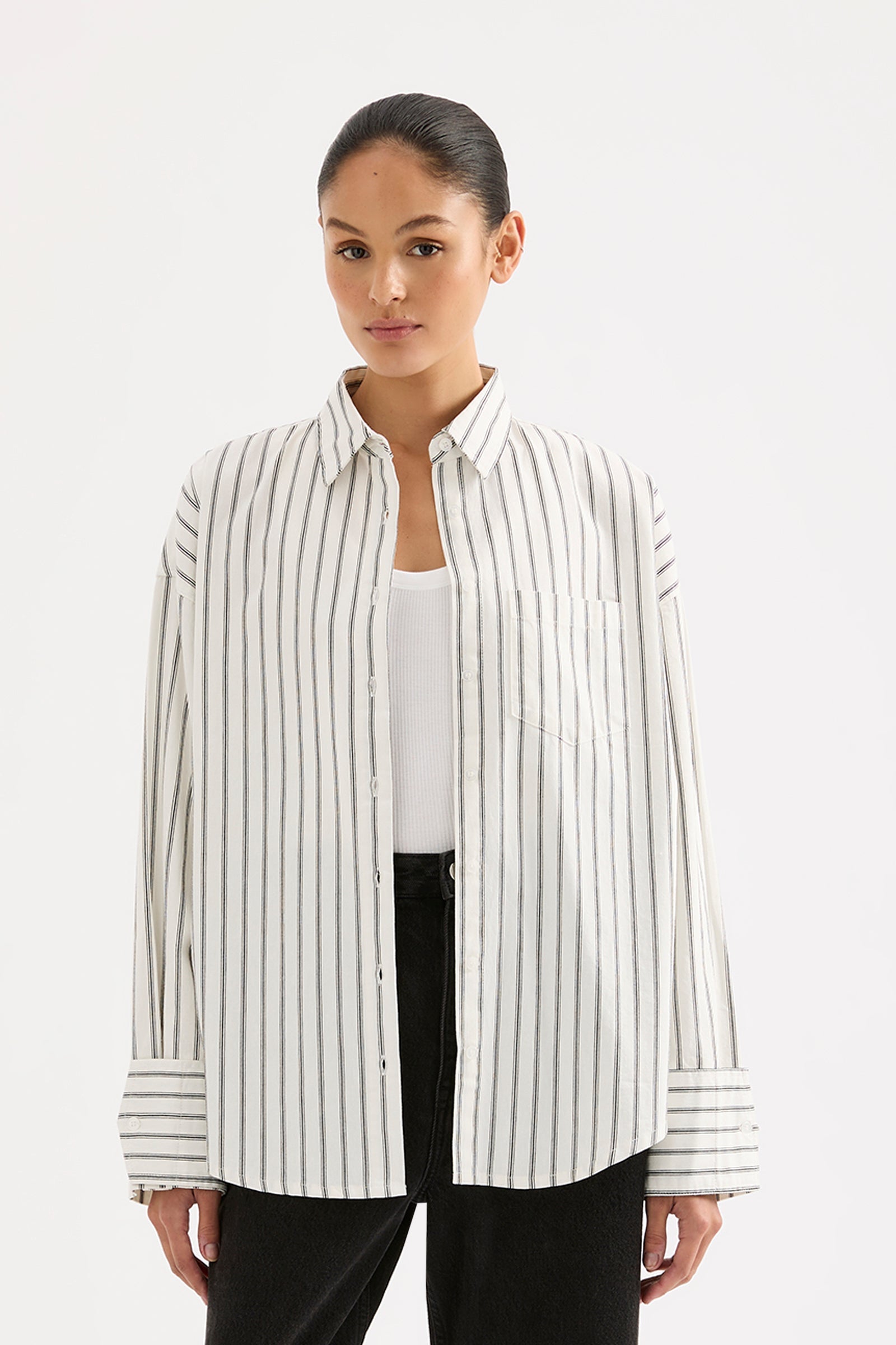 Emerson Shirt Salt Stripe 