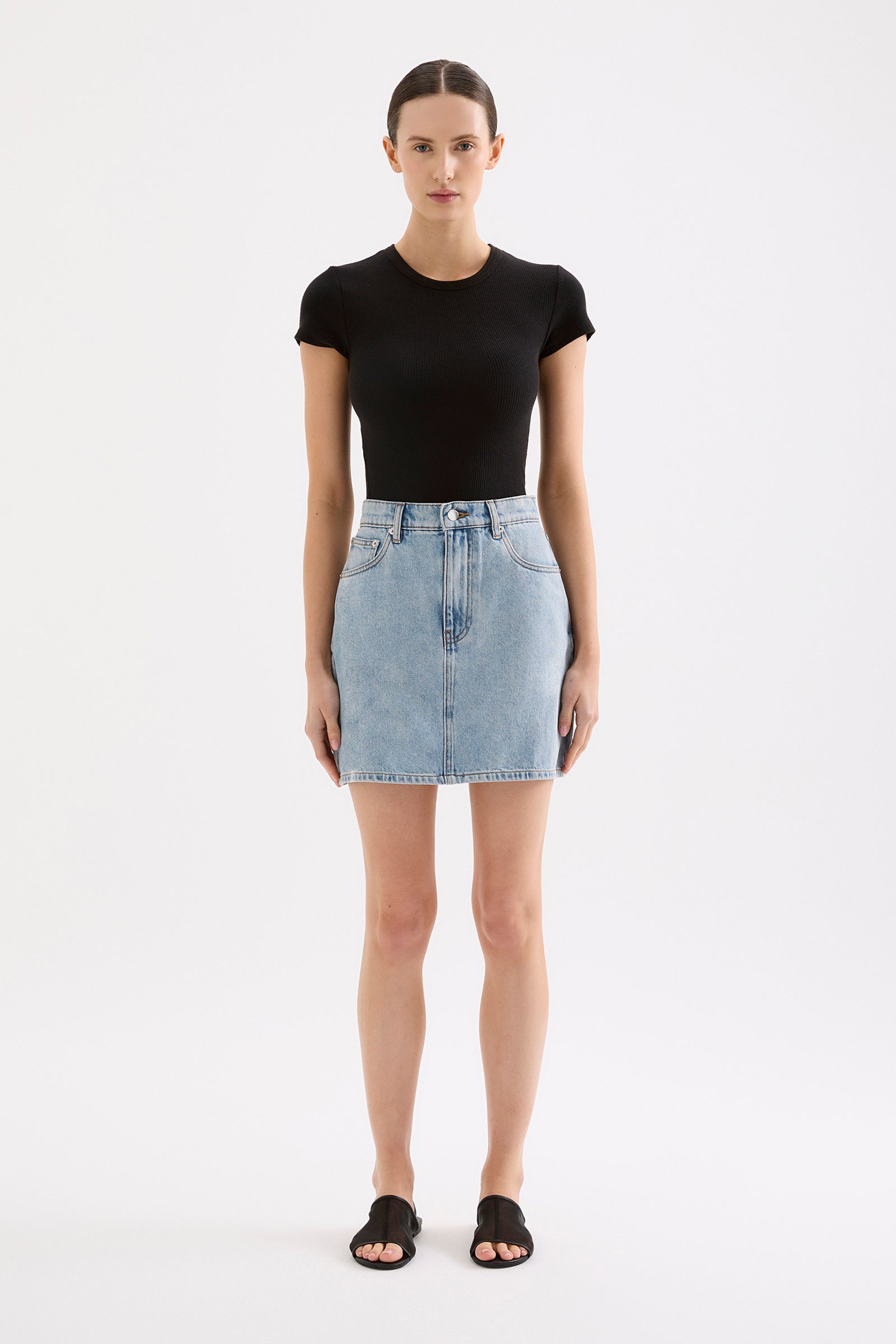 Sia Denim Mini Skirt 90s Blue 