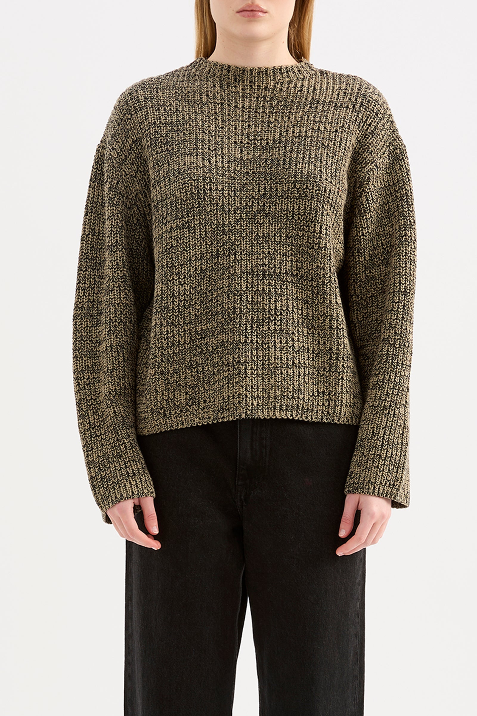Hana Knit Khaki Marle 