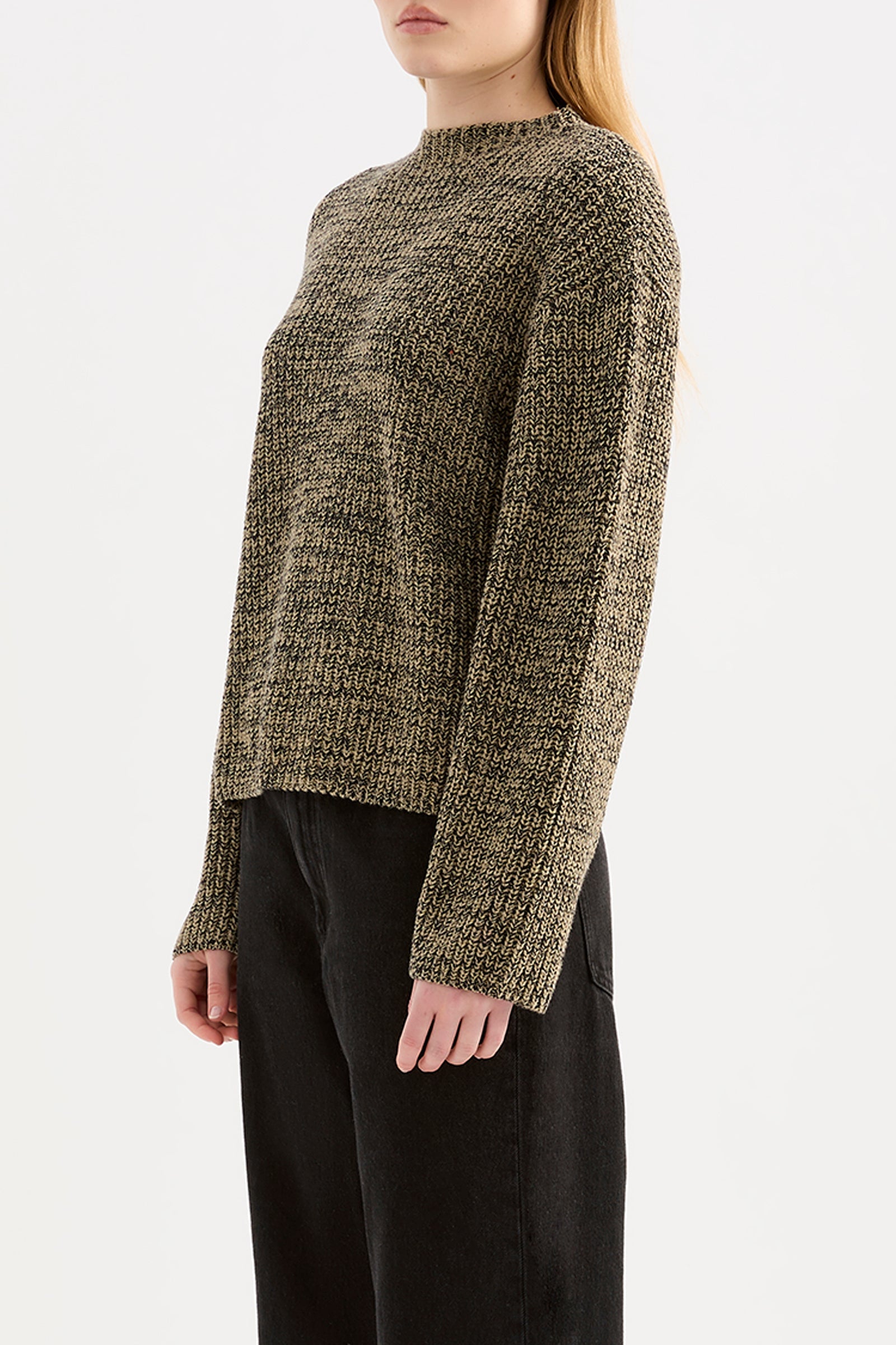 Hana Knit Khaki Marle 