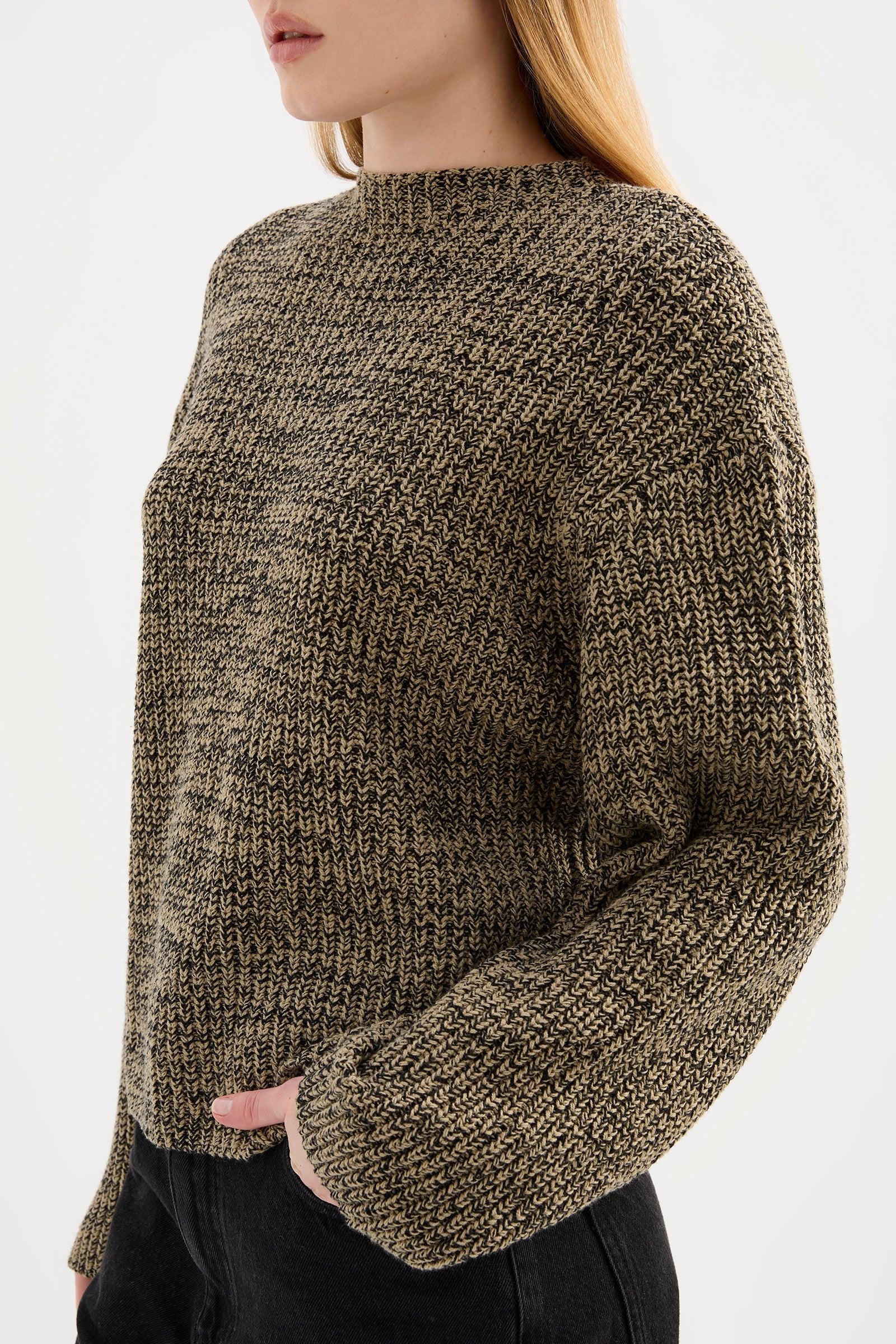 Hana Knit Khaki Marle 