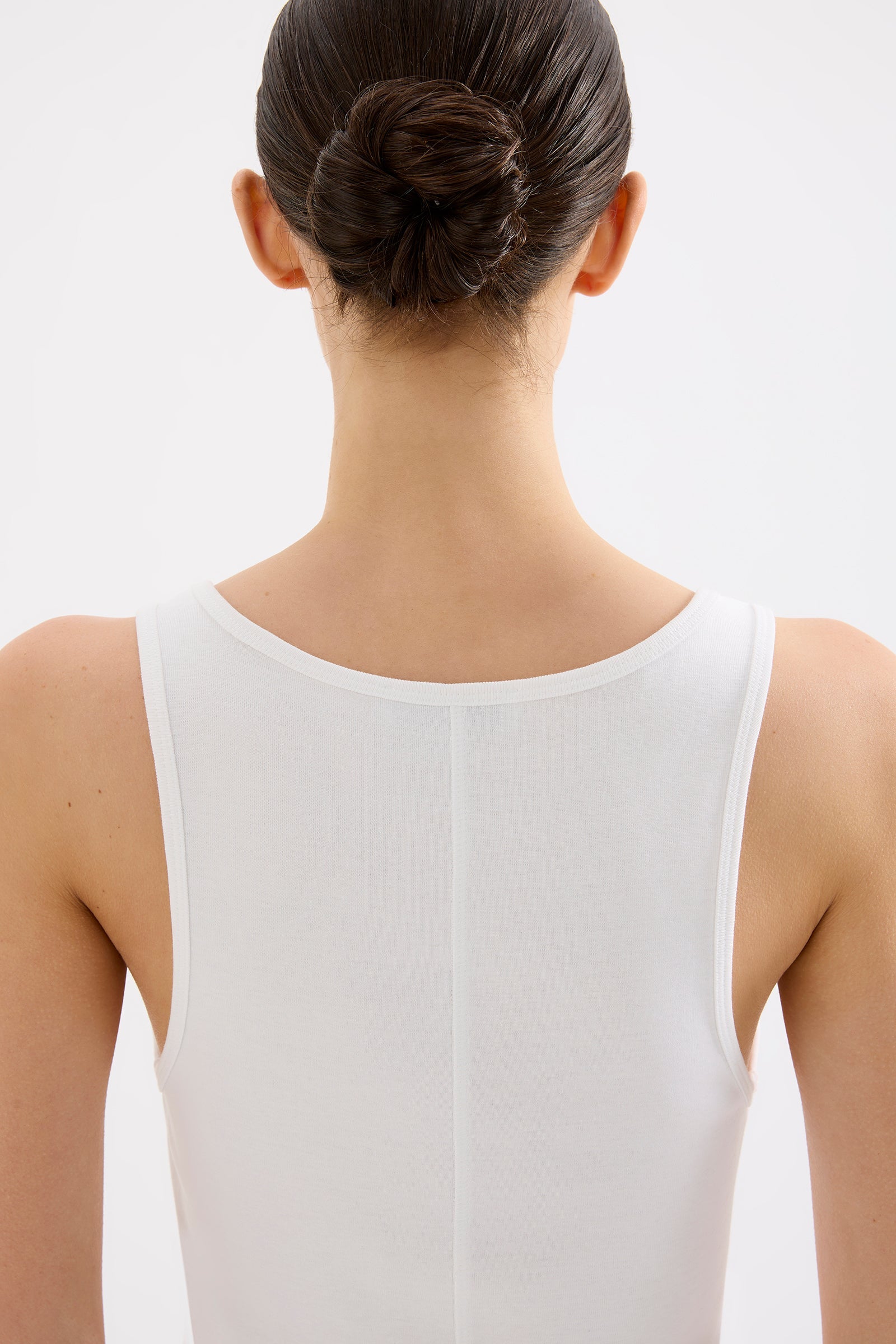 Organic 90s Singlet White 