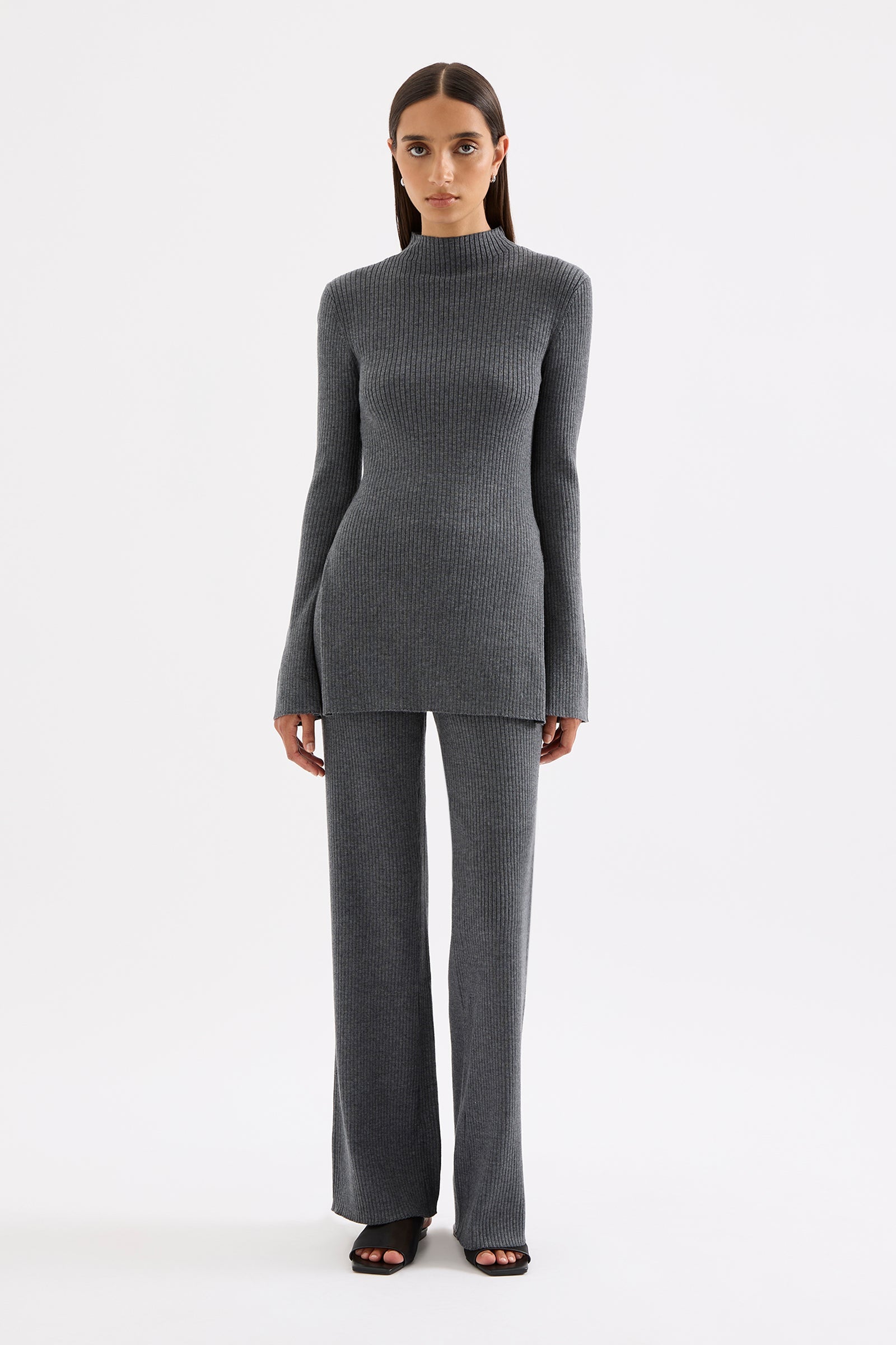 Malo Knit Pant Charcoal 