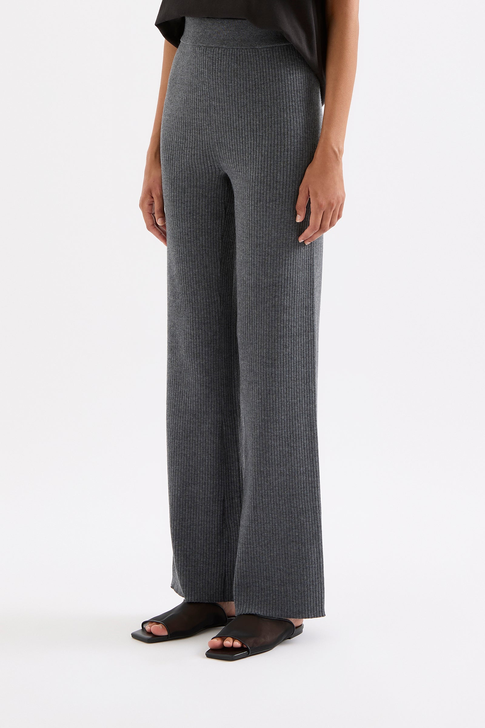 Malo Knit Pant Charcoal 