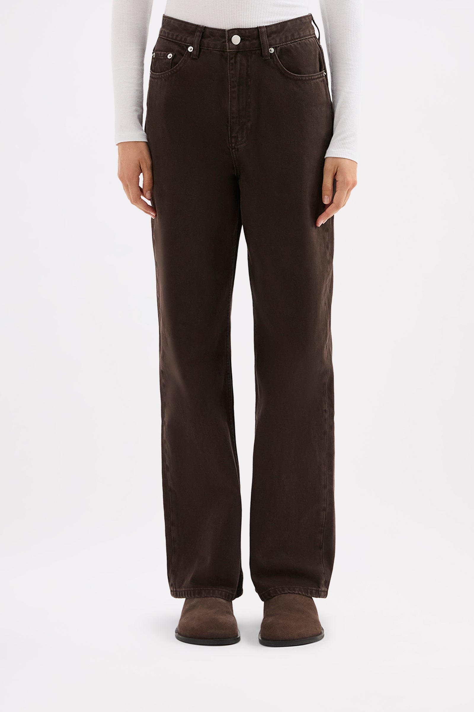 Organic Relaxed Leg Jean Espresso 