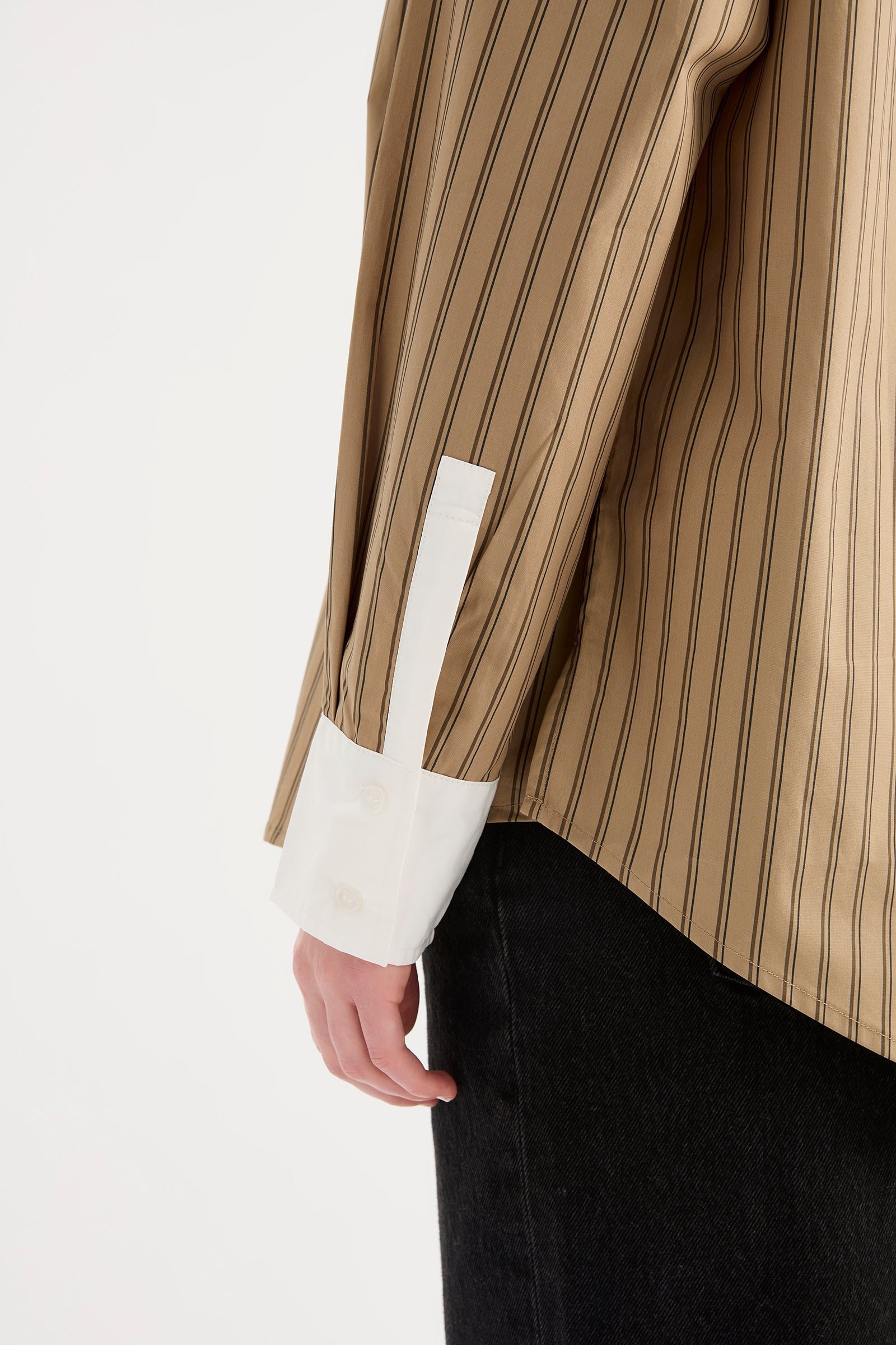 Lando Shirt Khaki Stripe 