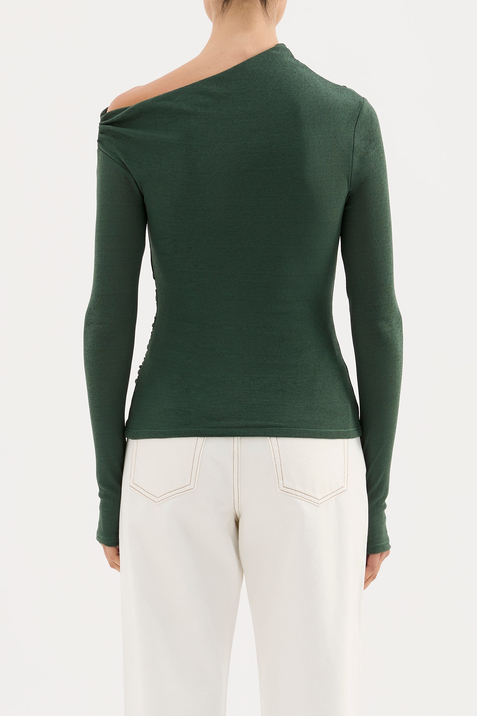Rue Mesh Ls Top Emerald 