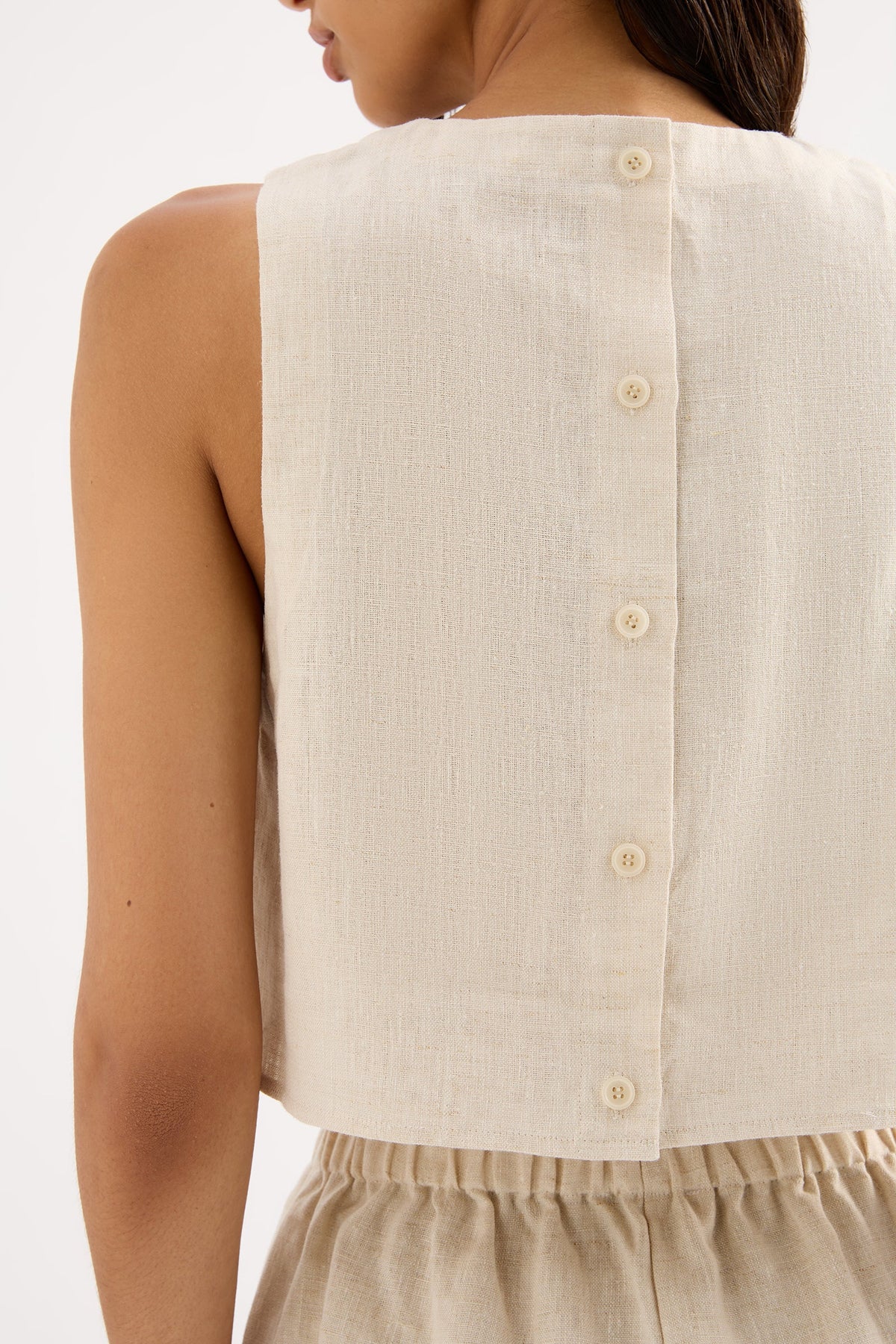 Ingrid Linen Top Natural 