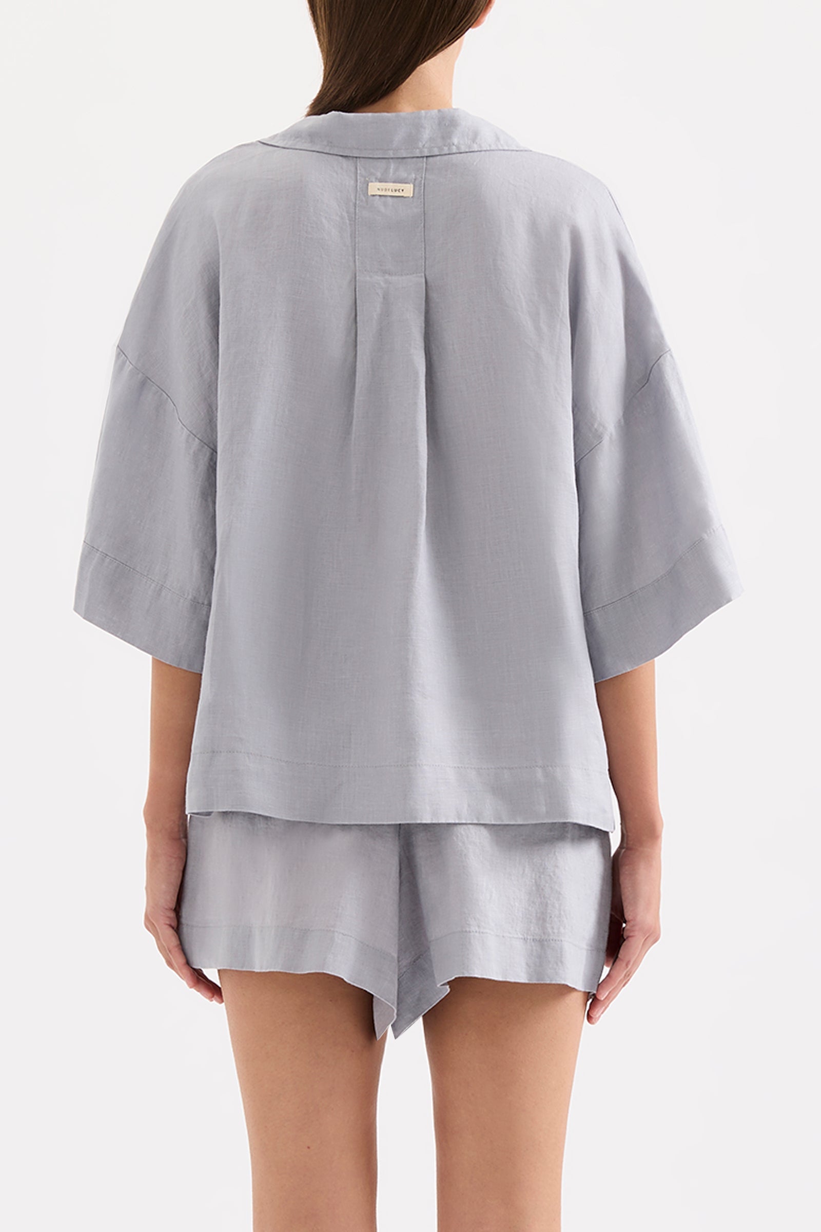 Lounge Linen Shirt Storm 