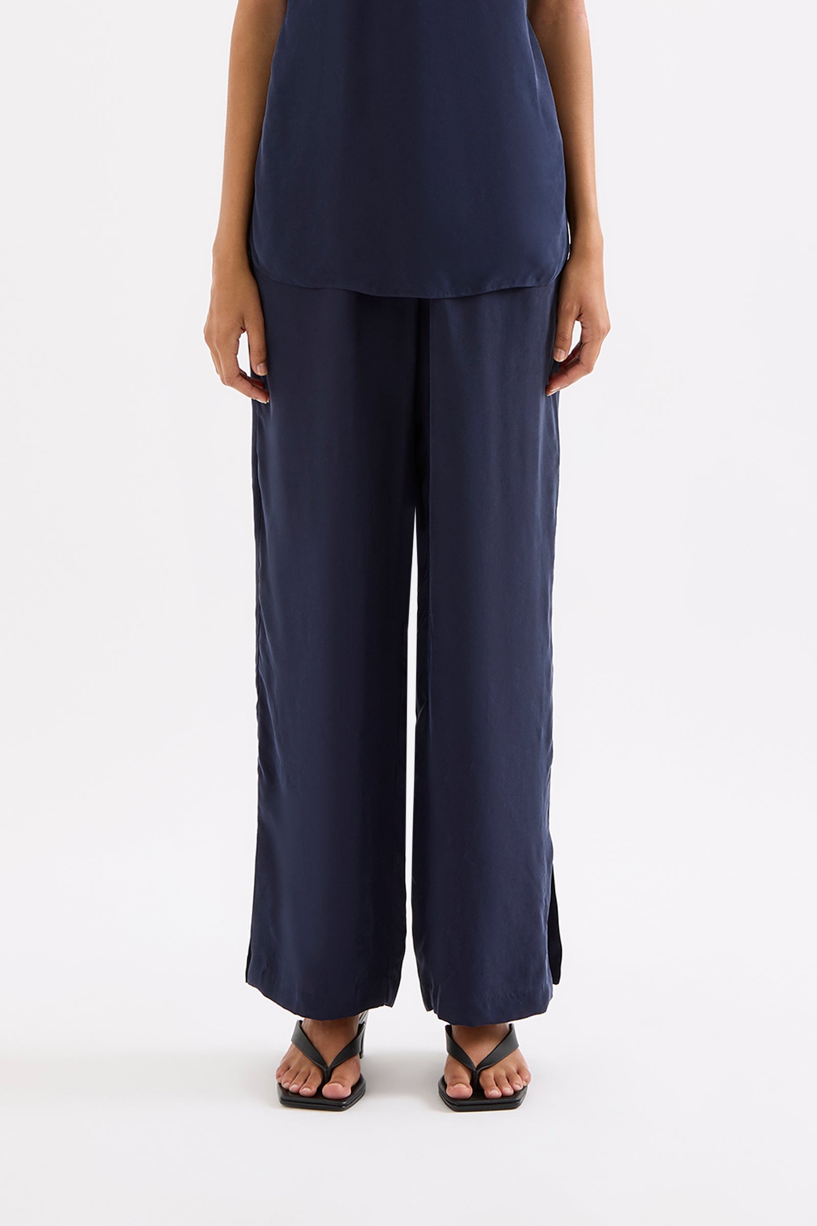 Linnea Cupro Pant Ink 