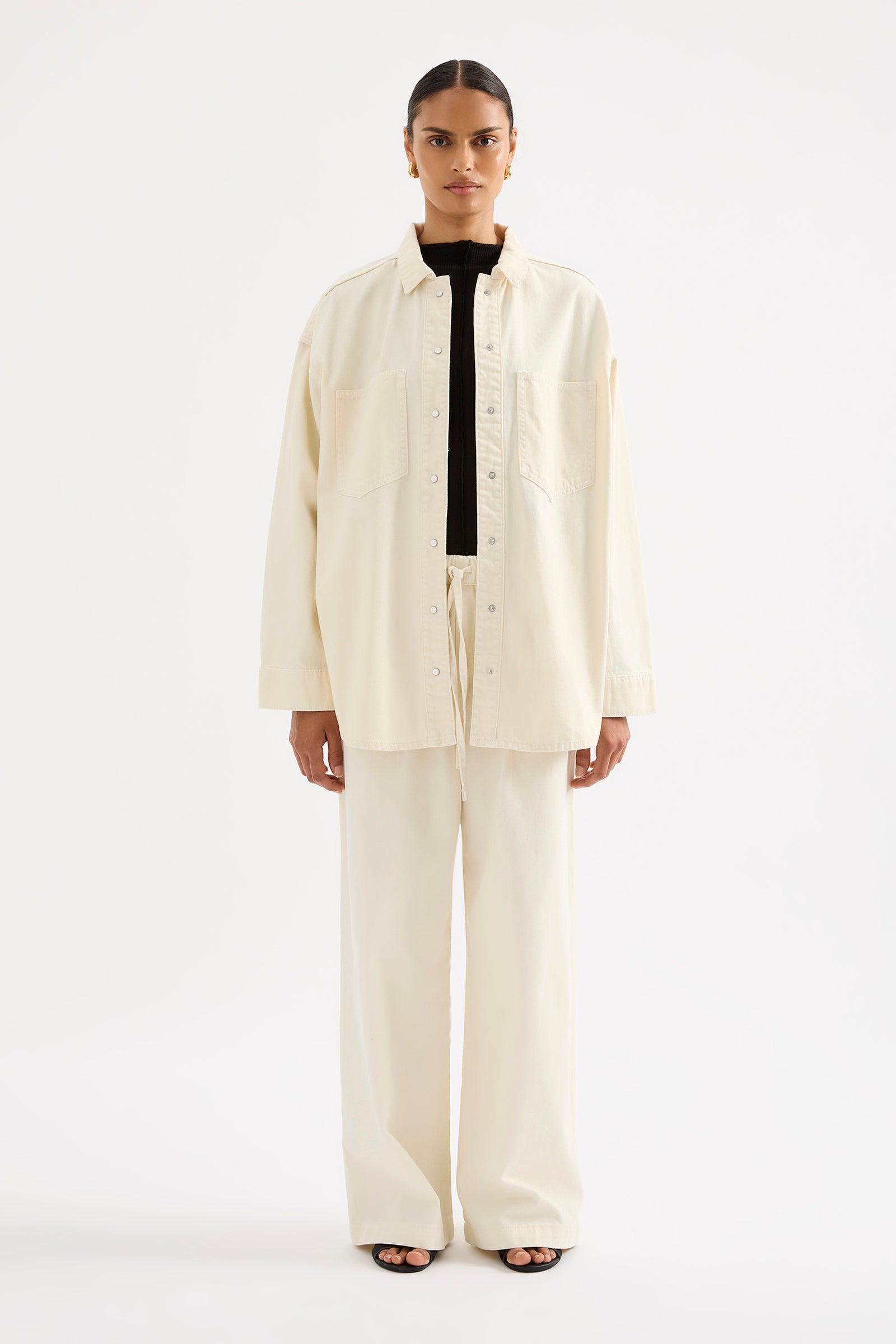 Esme Denim Overshirt Natural 