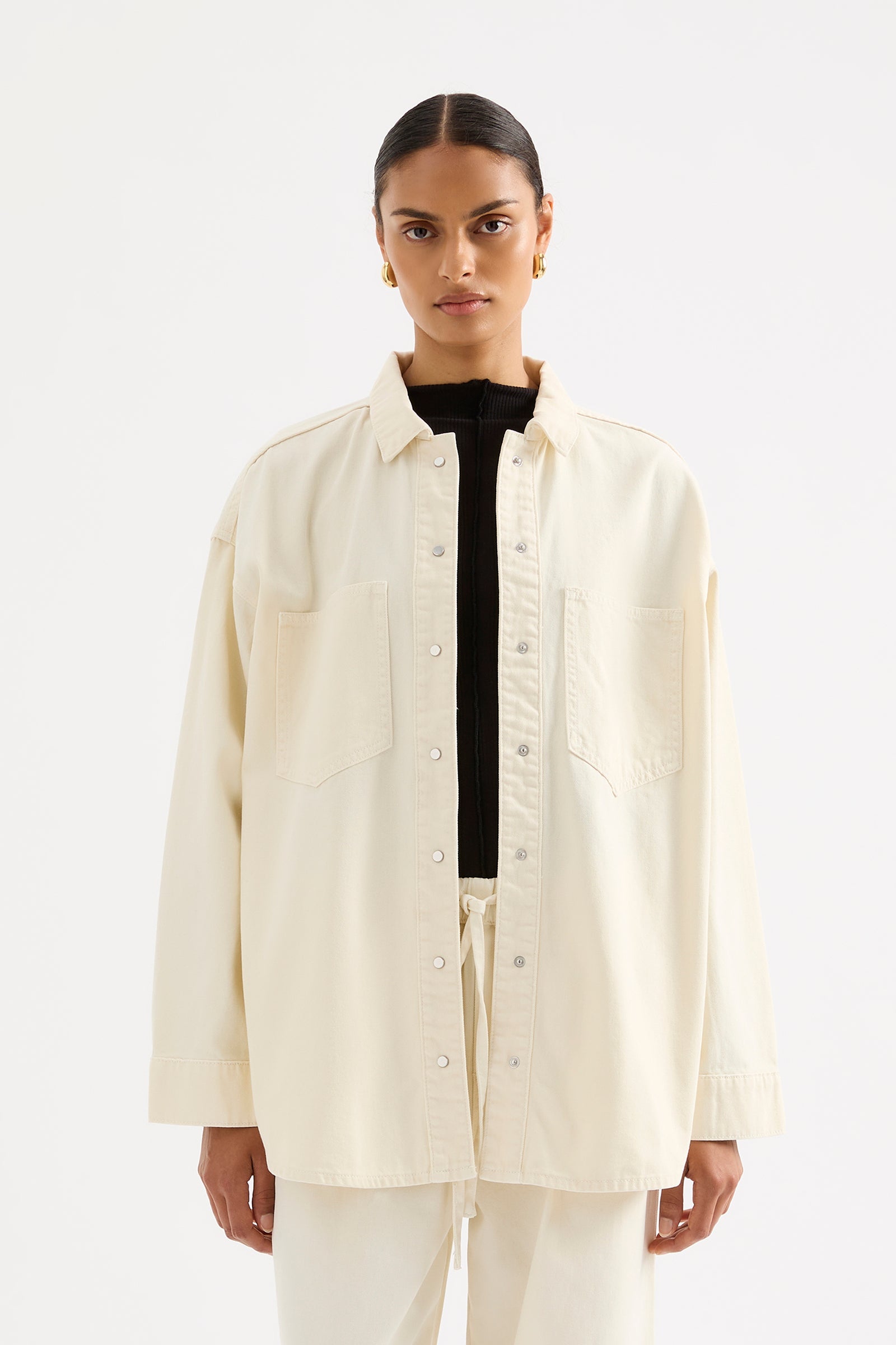 Esme Denim Overshirt Natural 