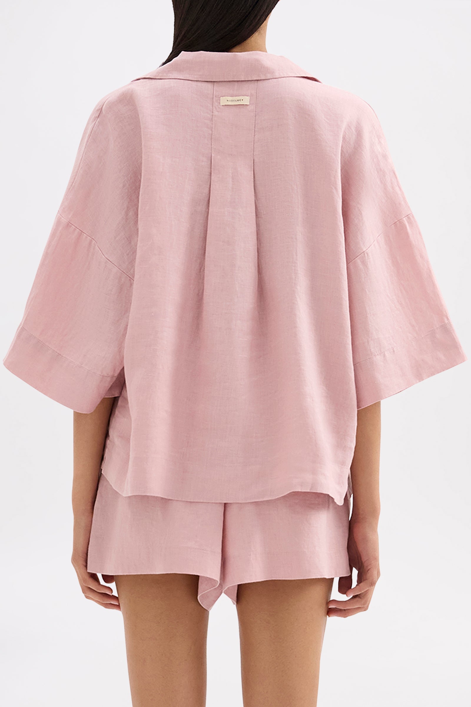 Lounge Linen Shirt Blush 