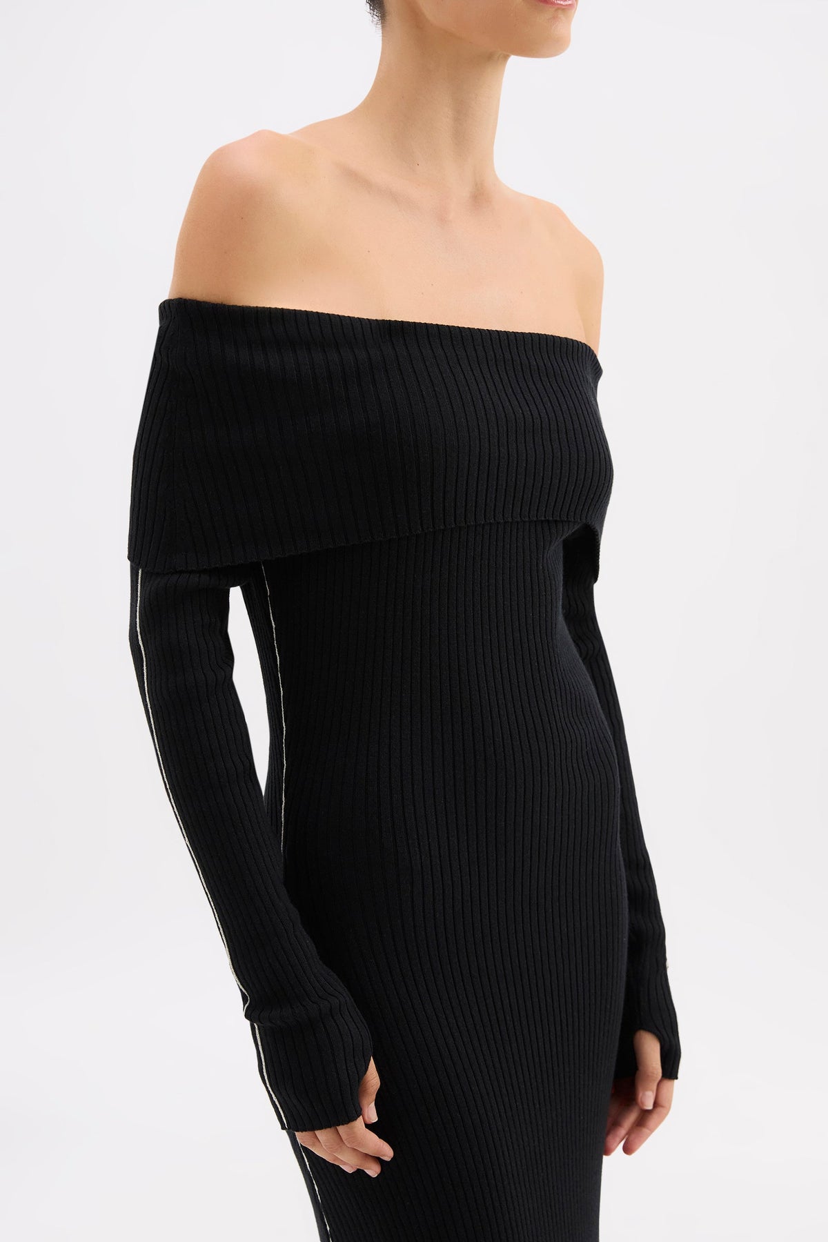 Kirby Knit Maxi Dress Black 