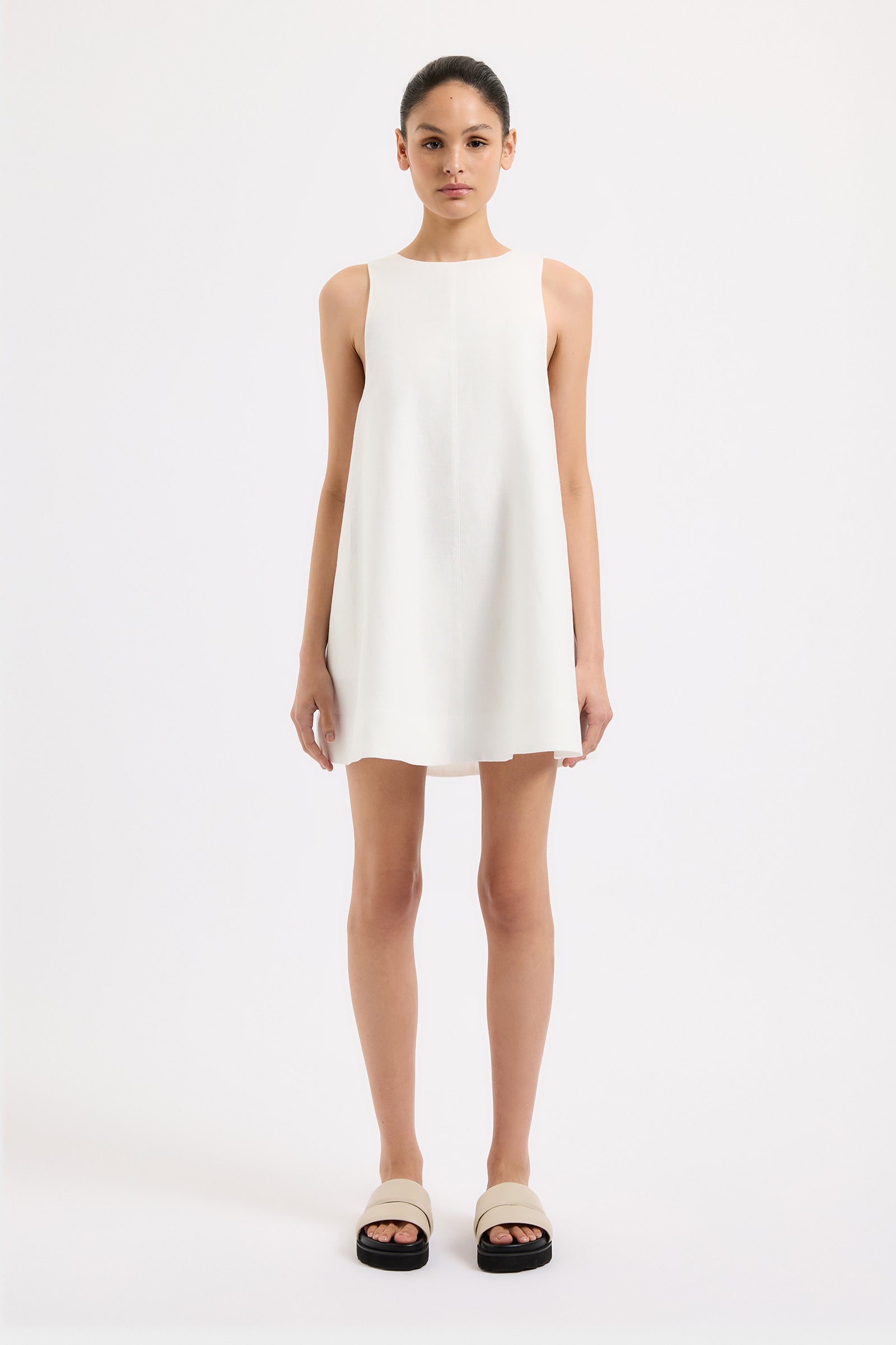 nude lucy white linen dress Shop Obi Linen Maxi Dress in Cloud