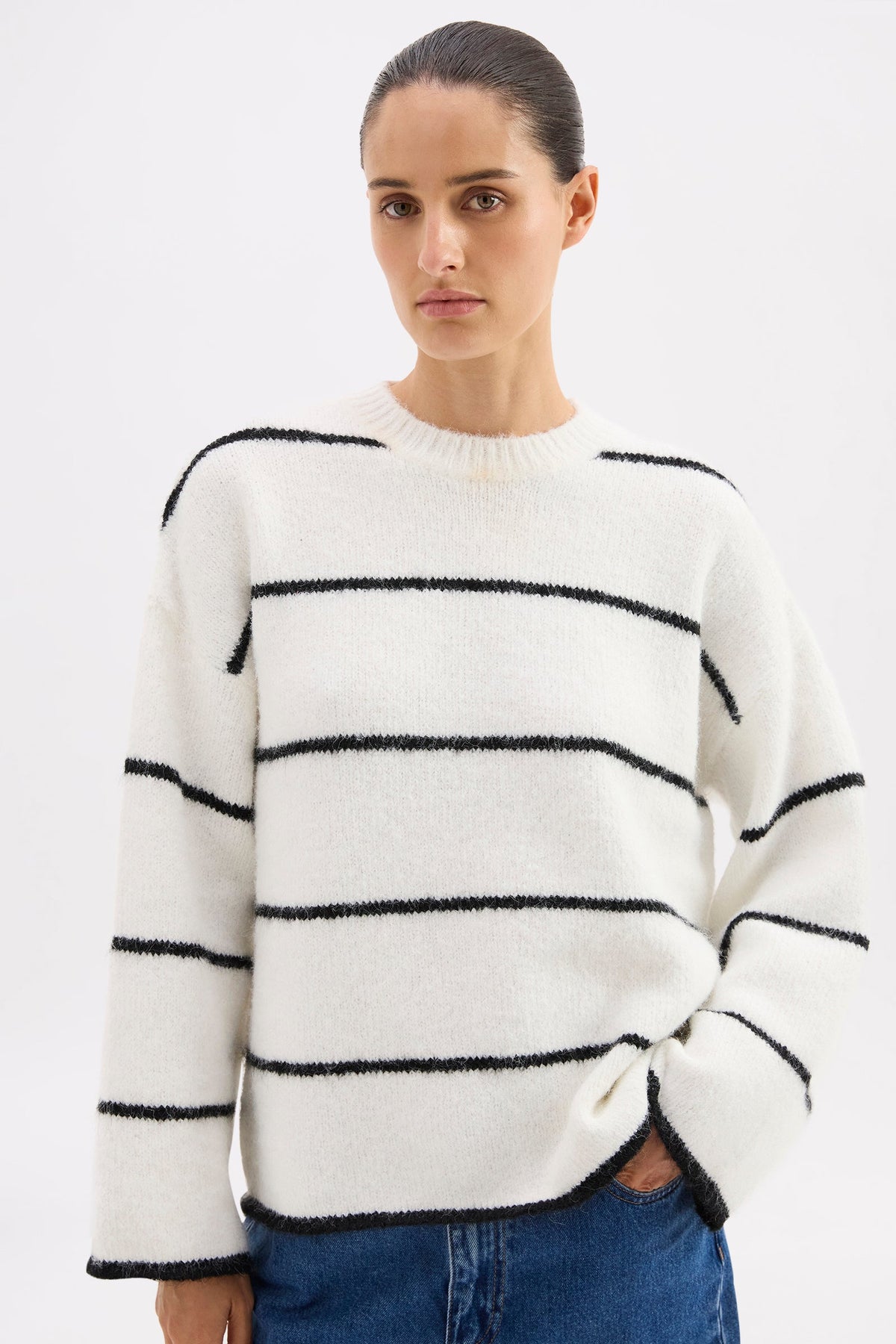 Colter Knit Black Stripe 