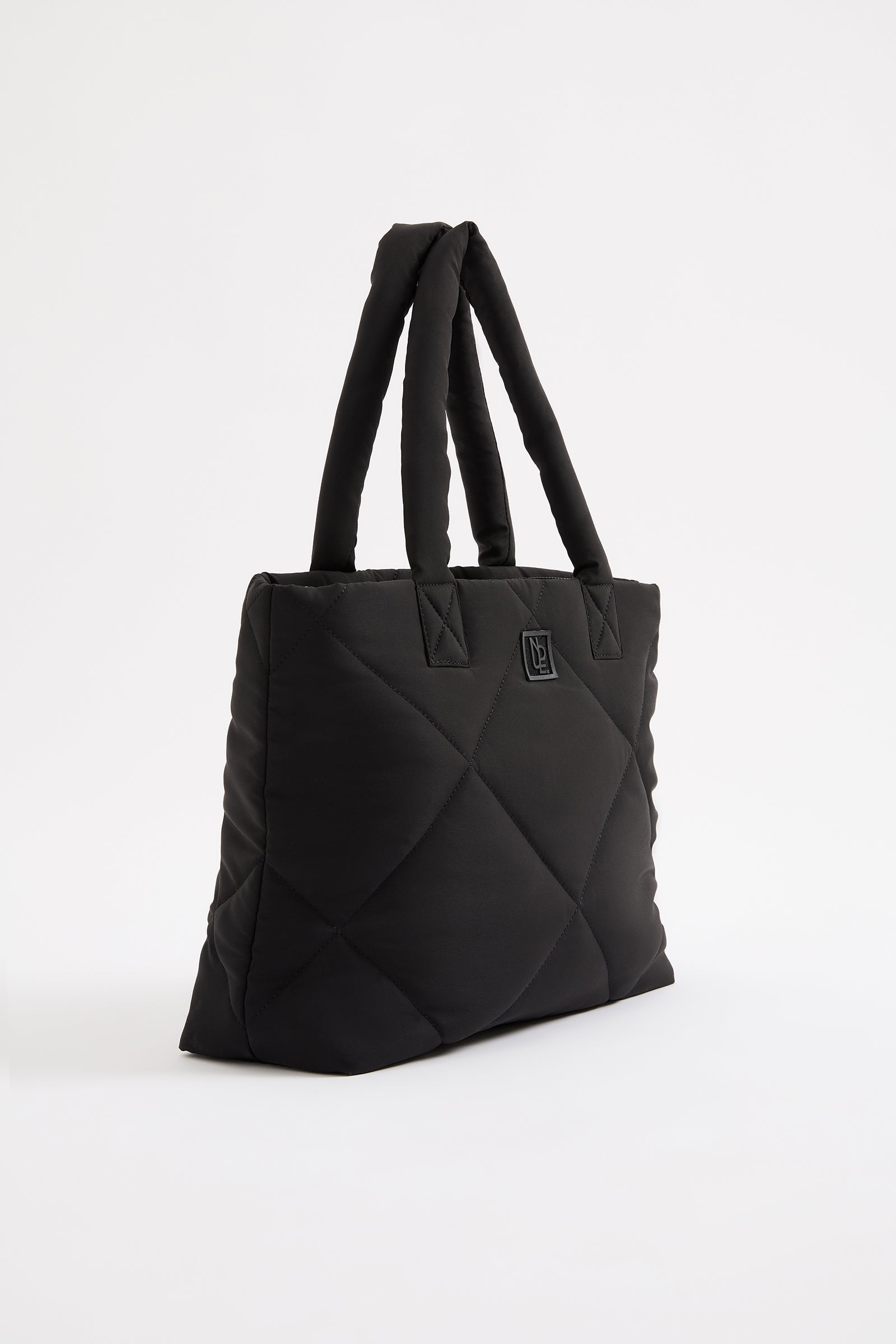 Emmet Puffer Tote Black 