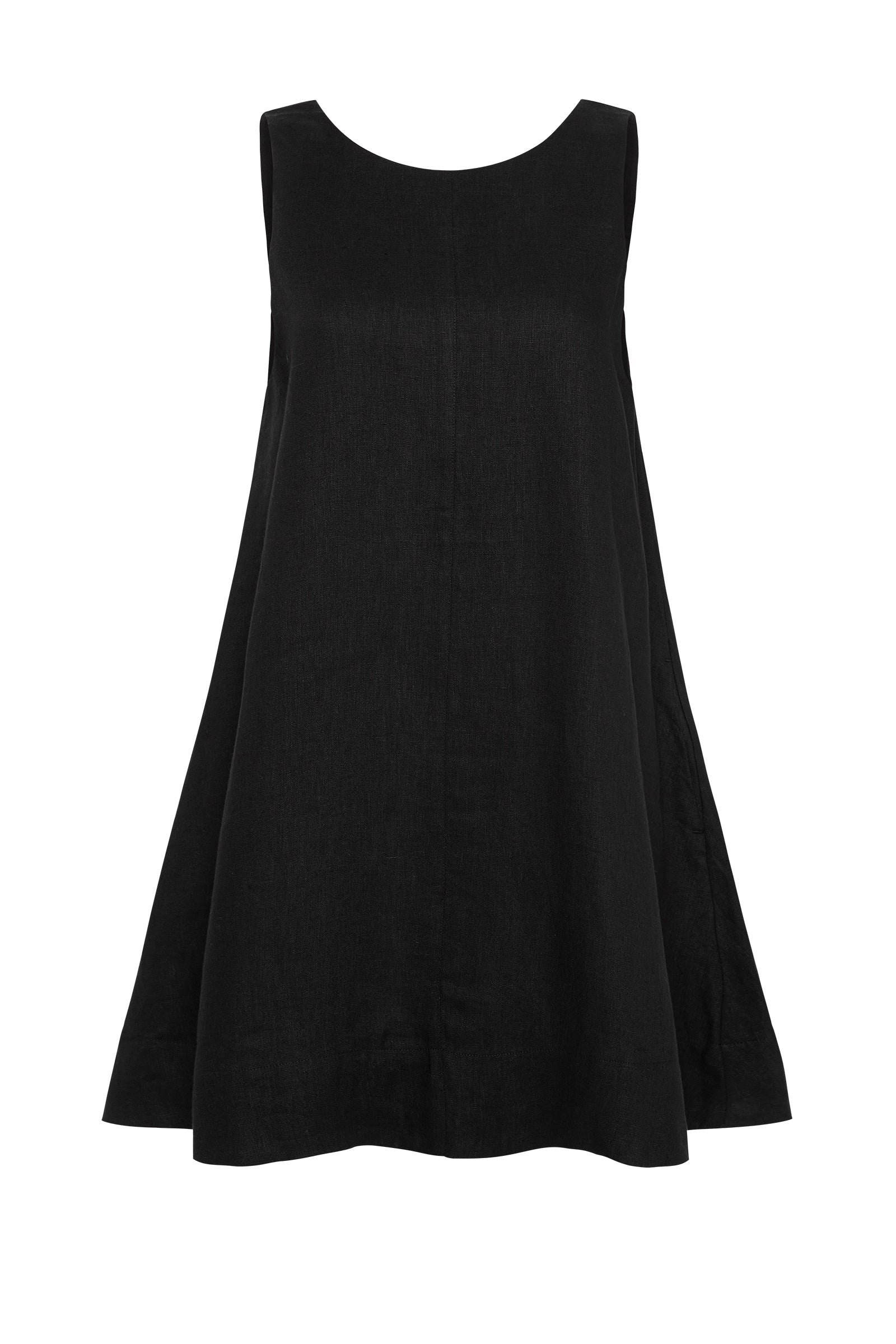 Womens Nemi Linen Dress Blacks Size S Womens Nemi Linen Dress Blacks Size S