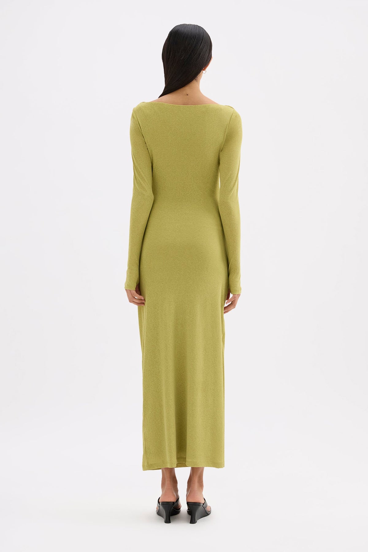 Zelda Mesh Maxi Dress Wasabi 