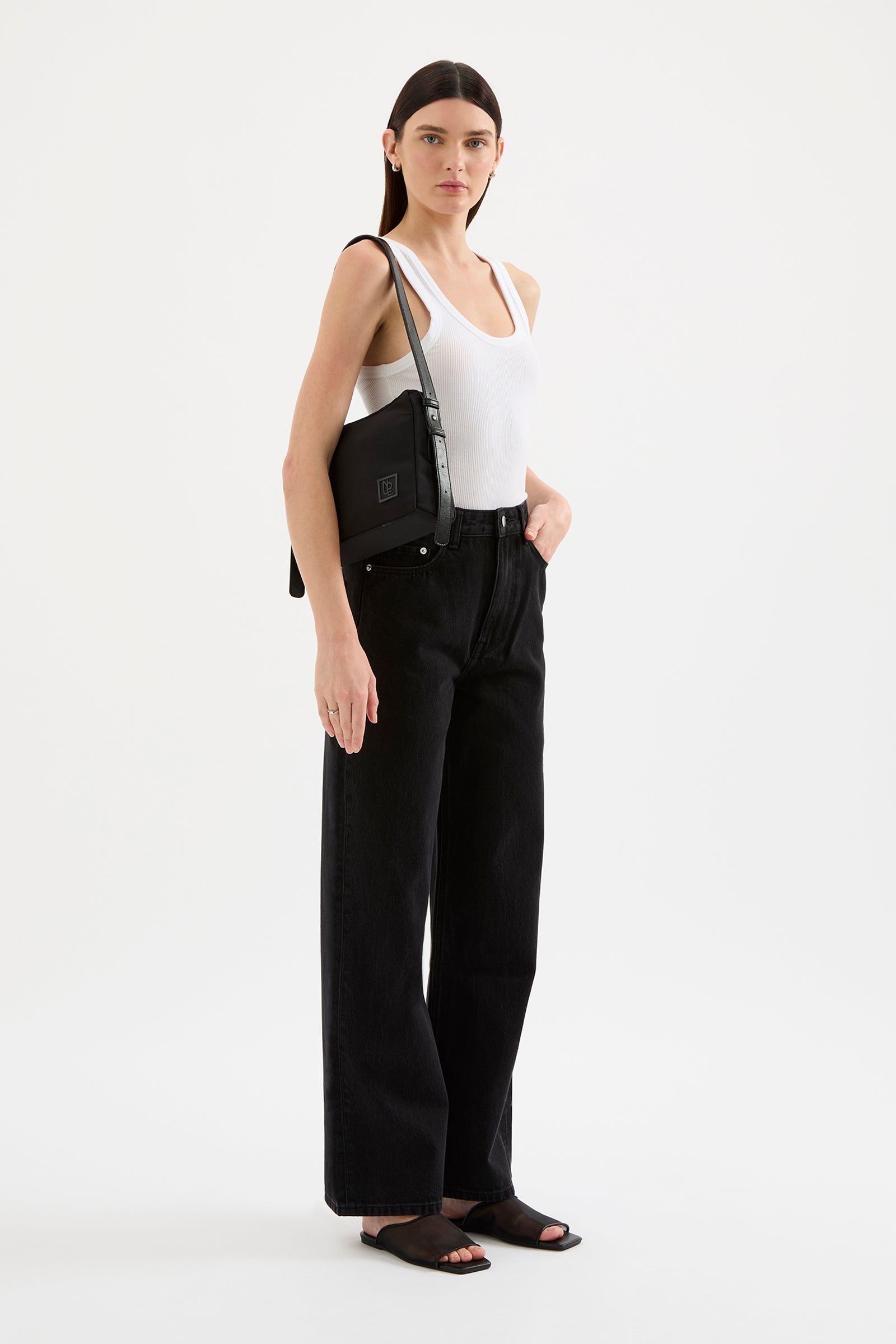 Romy Shoulder Bag Black 
