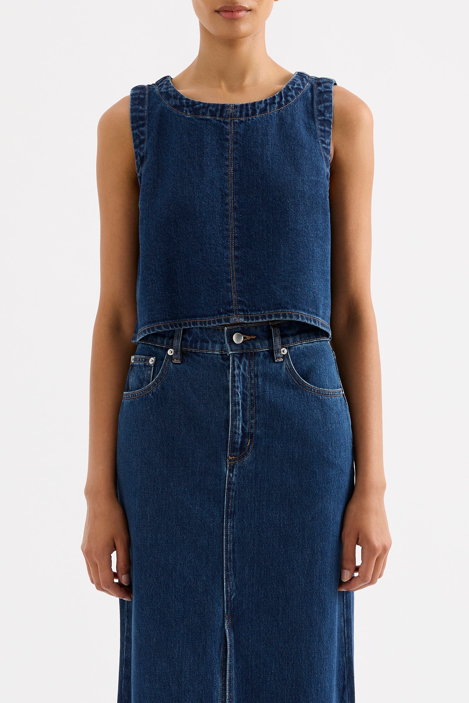 Sia Denim Top Force Blue 