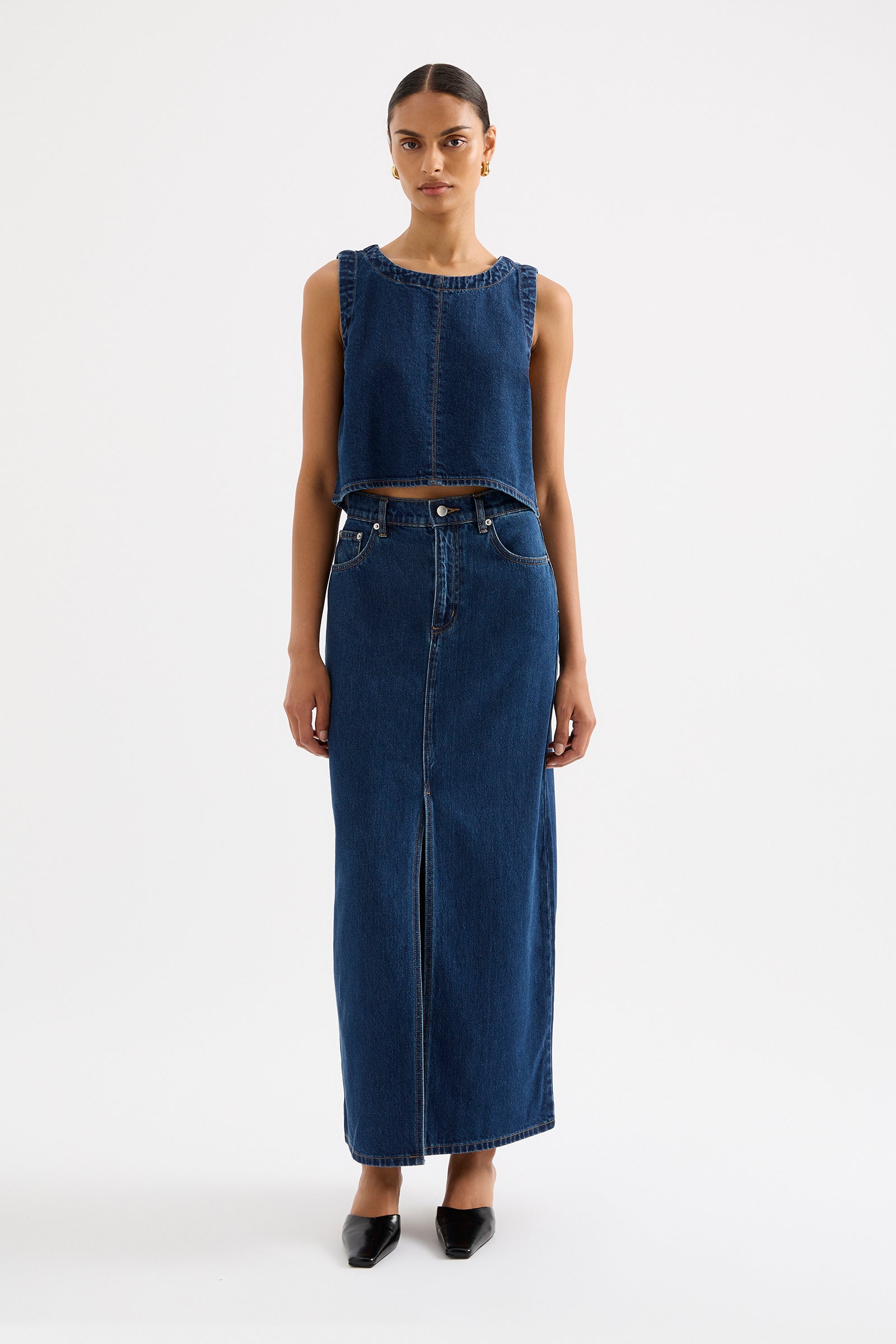 Sia Denim Top Force Blue 