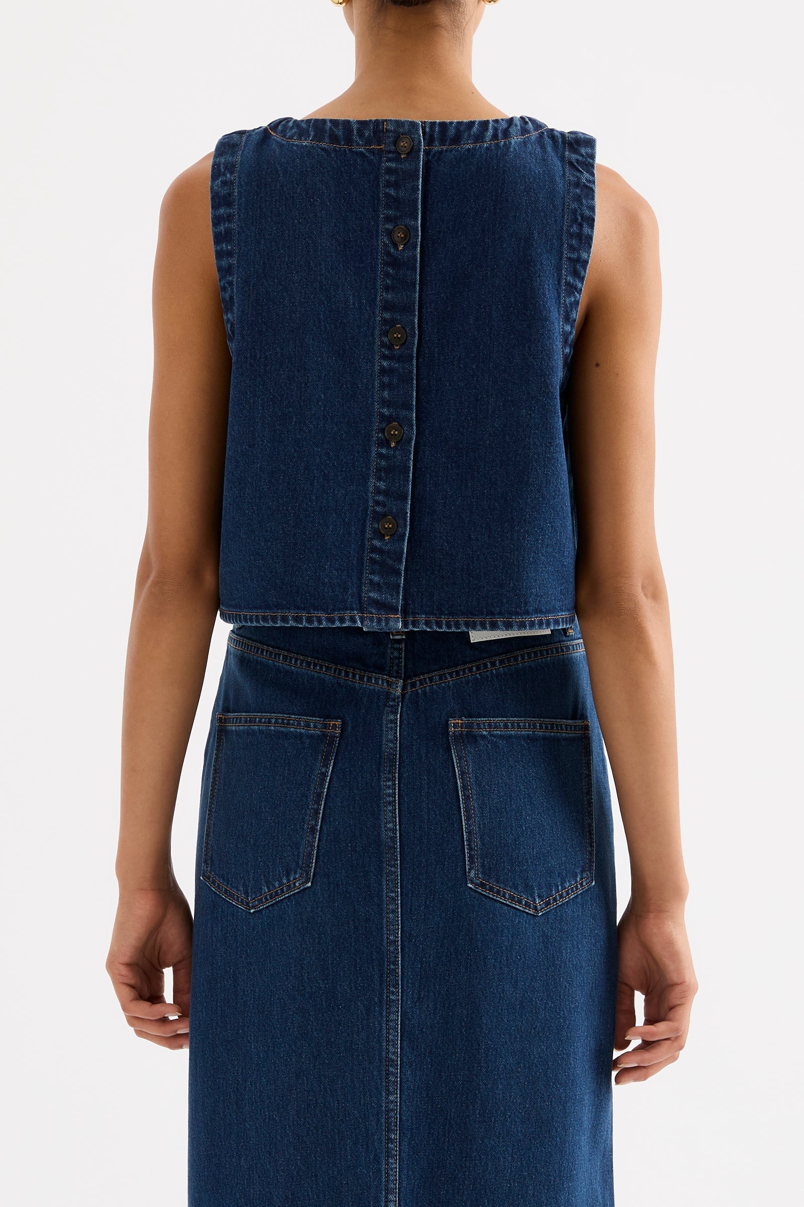 Sia Denim Top Force Blue 