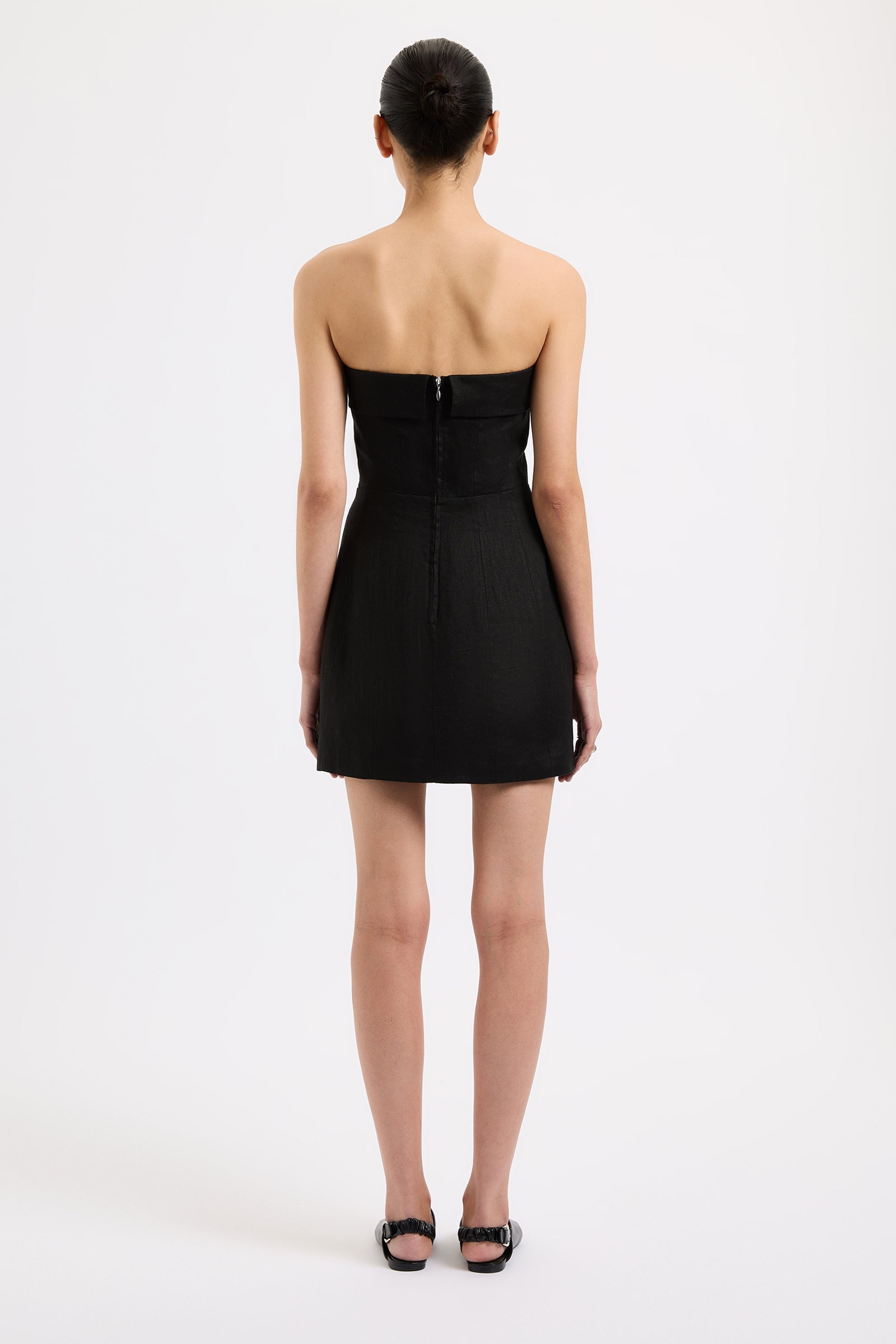 nude lucy black linen dress Shop Jaxson Linen Mini Dress