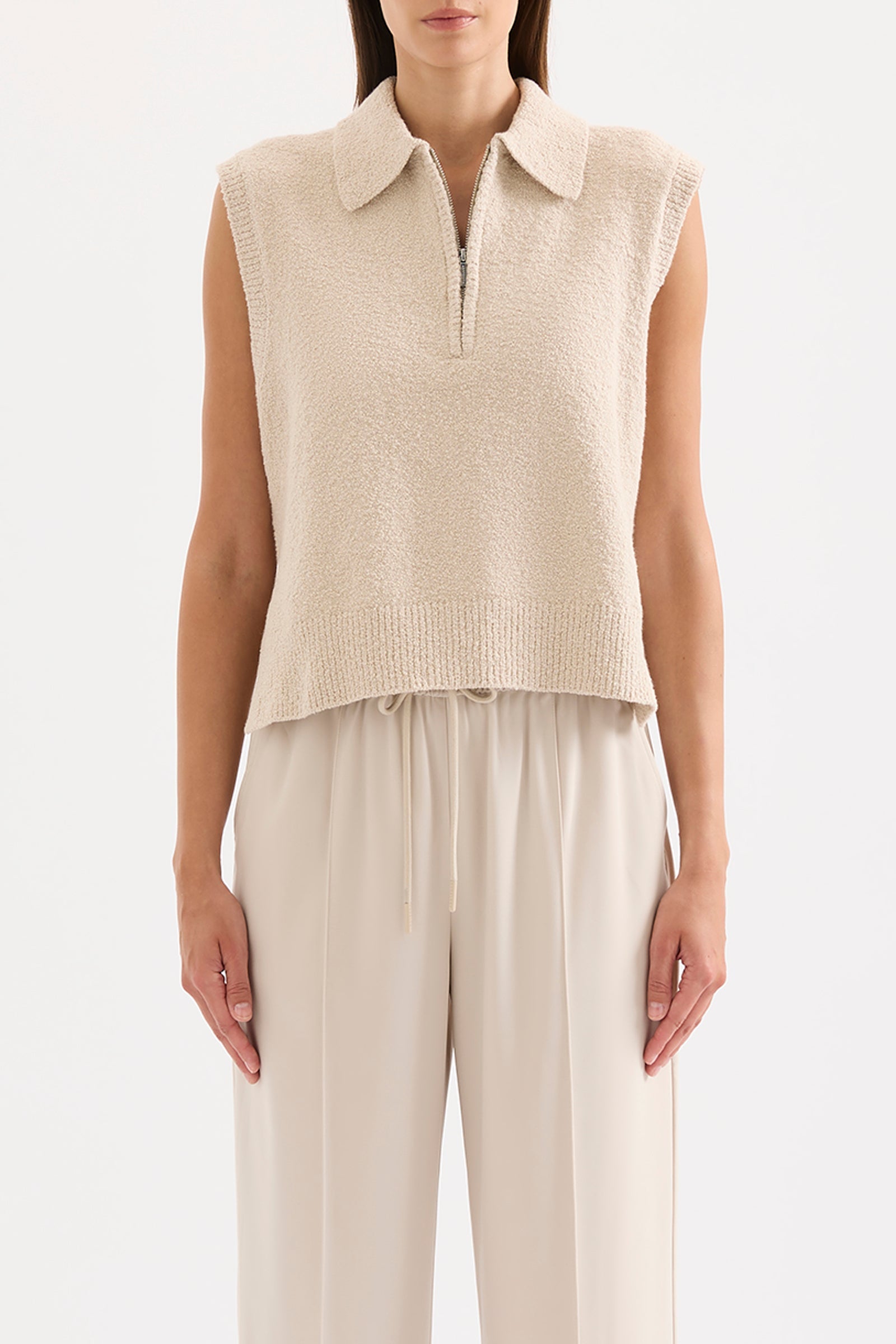 Ordell Knit Vest Buff 