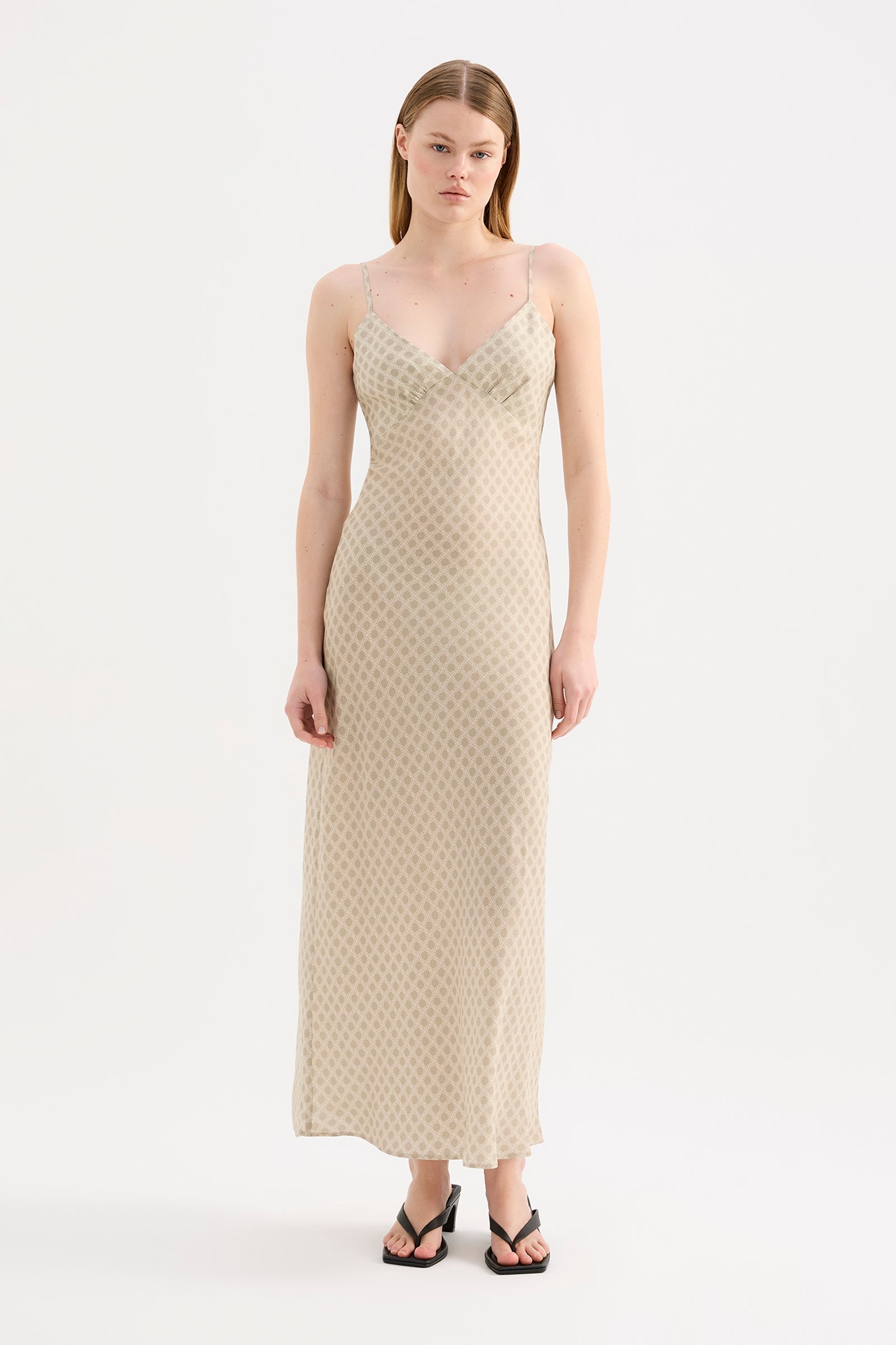 Cosmos Cupro Slip Dress Cosmos 
