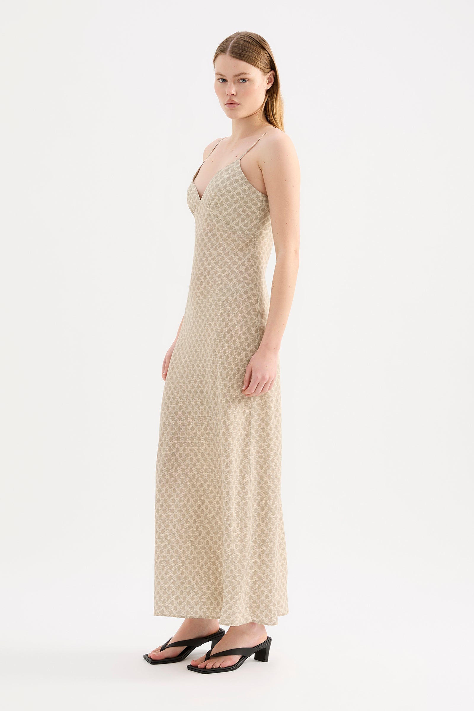 Cosmos Cupro Slip Dress Cosmos 