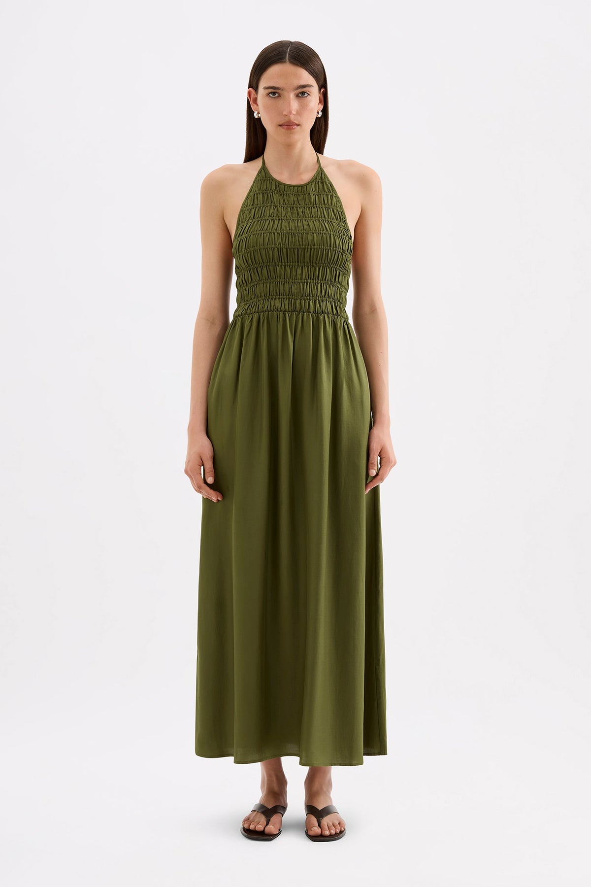 Mira Tencel Maxi Dress Cypress 