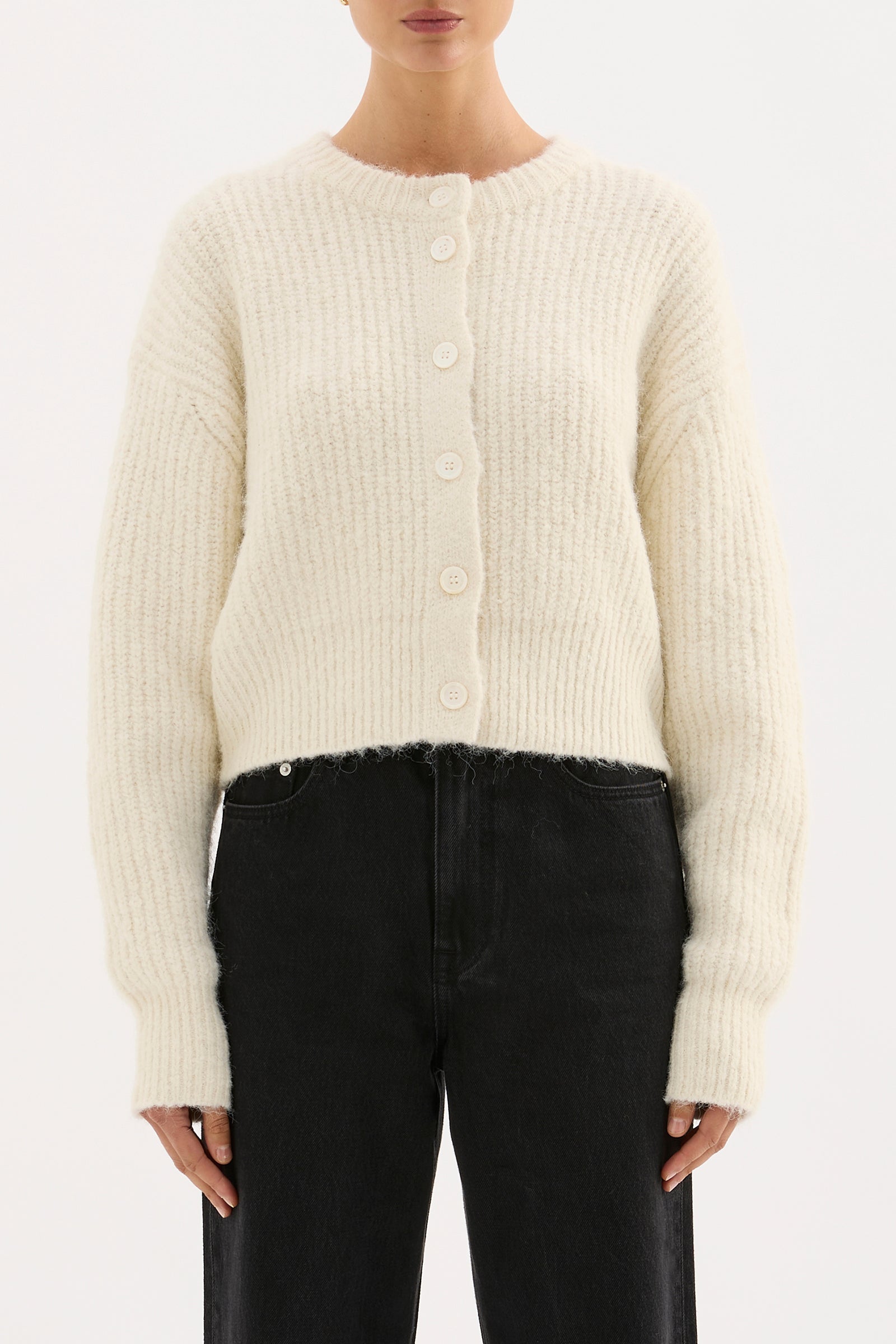 Shop Nixon Cropped Cardigan | Nude Lucy USA