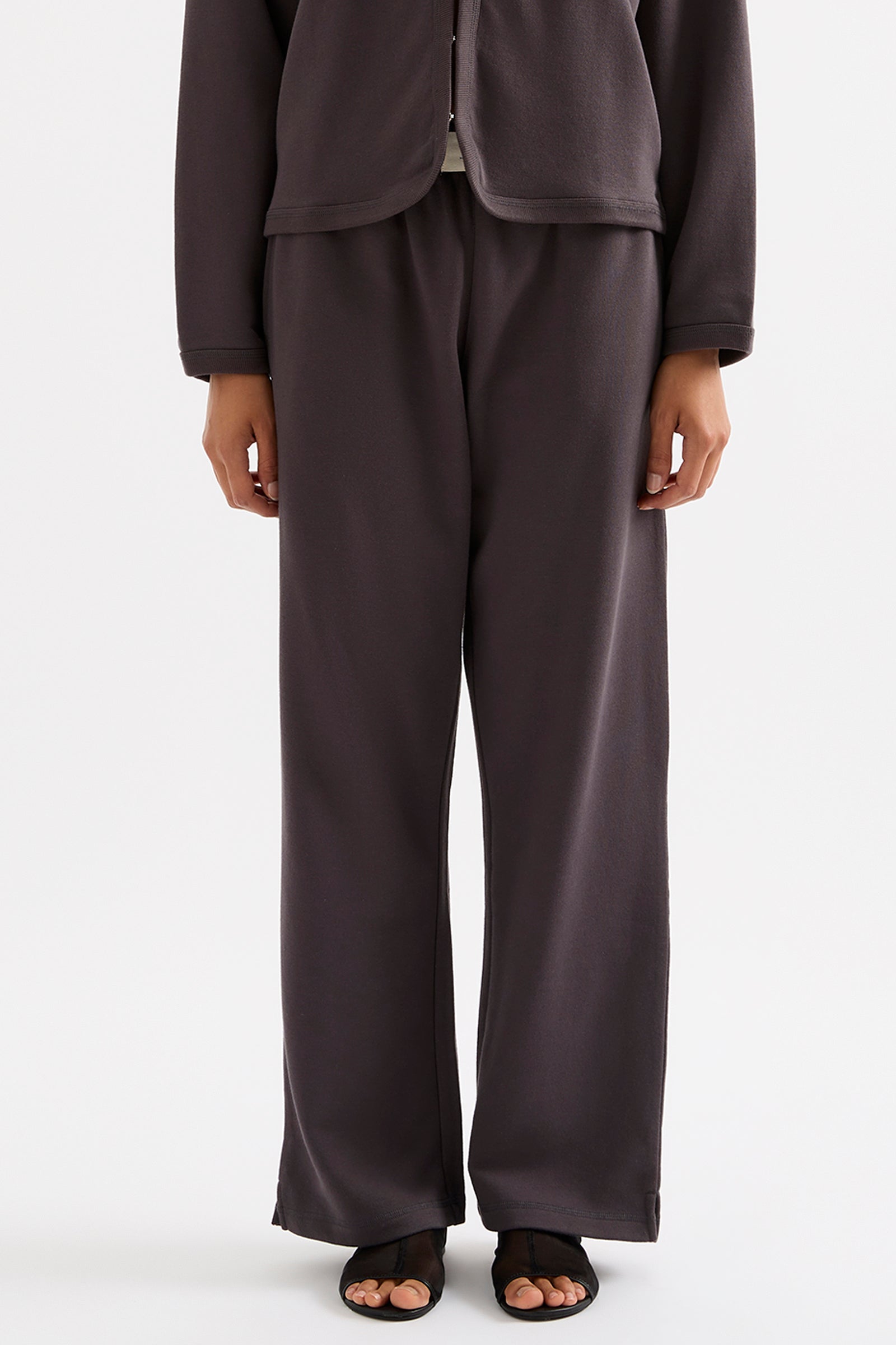 Lounge Fleece Trackpant Coal 