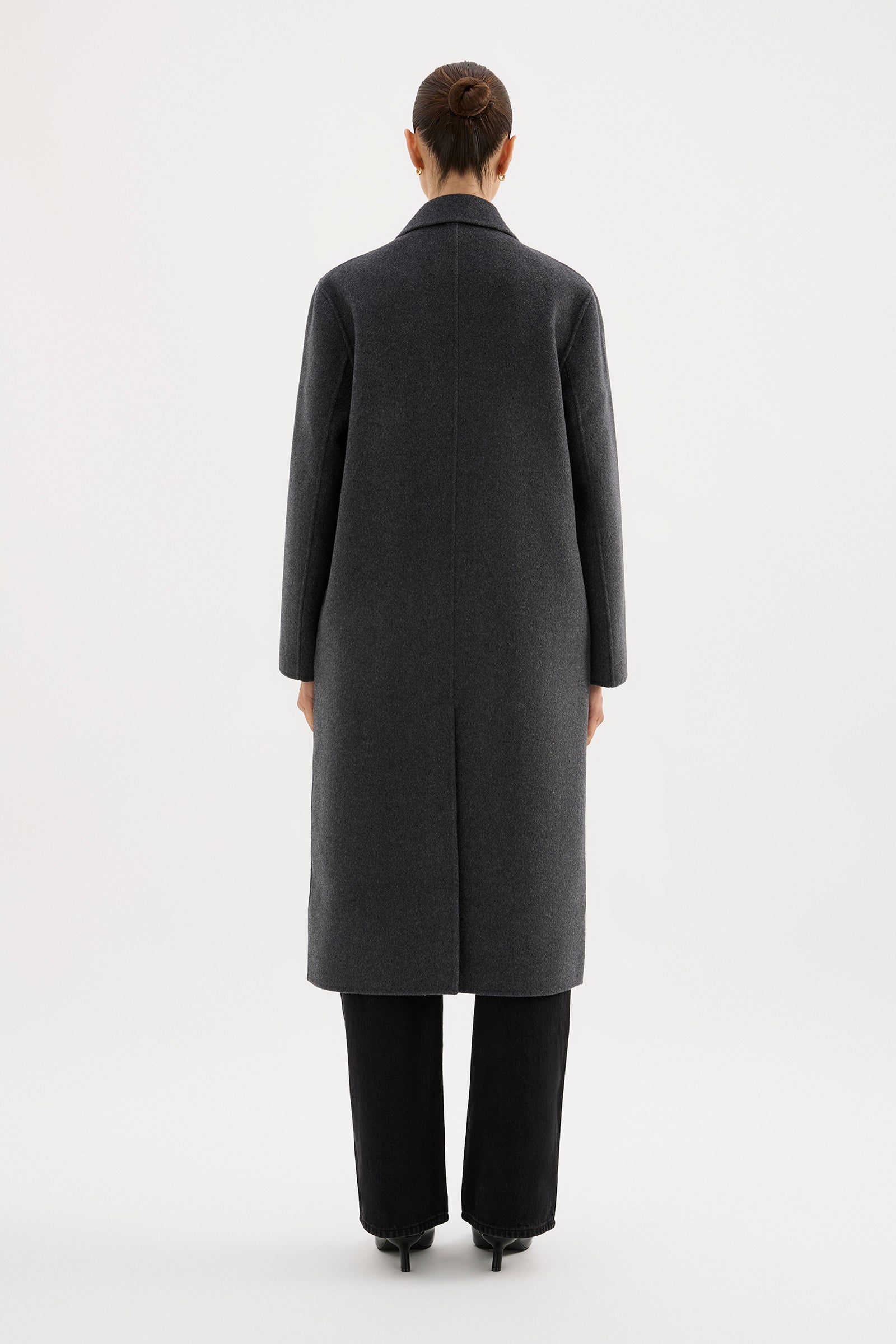 Riley Wool Coat Charcoal 