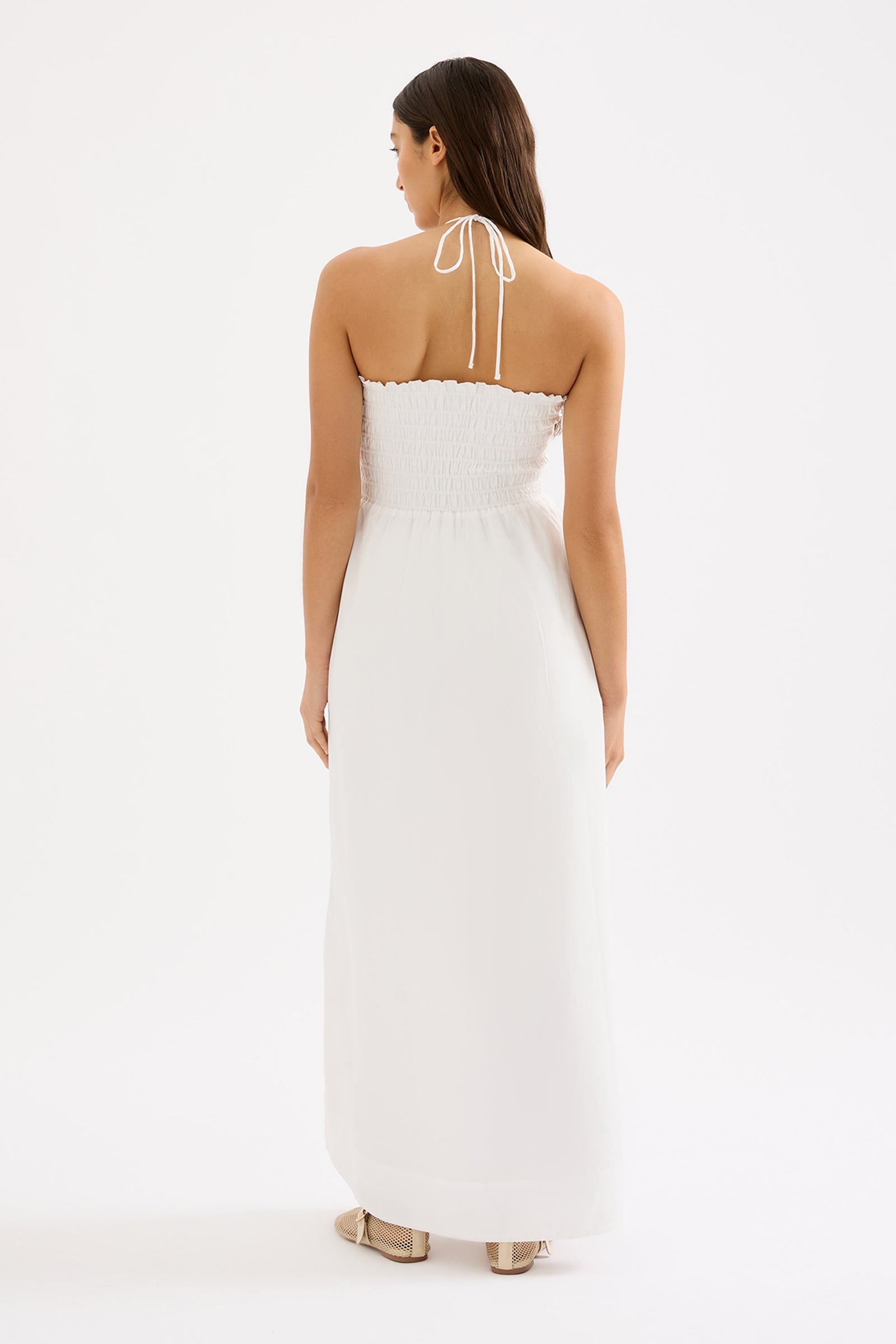 inka maxi dress Inka Sheer Striped Maxi Dress