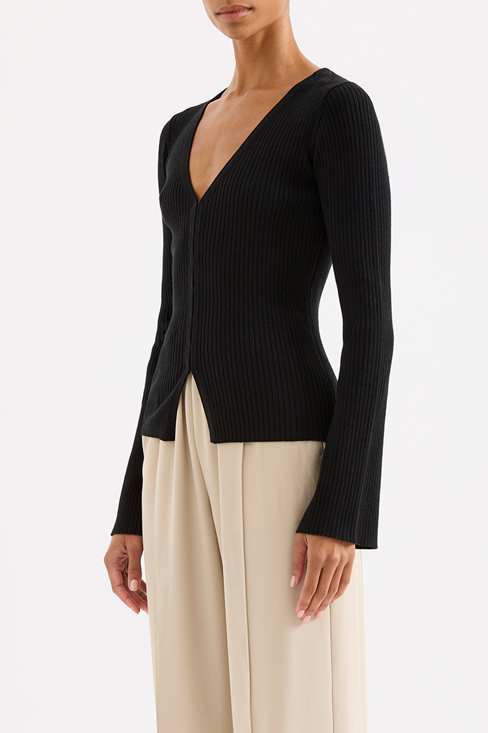 Ettiene Knit Cardigan Black 