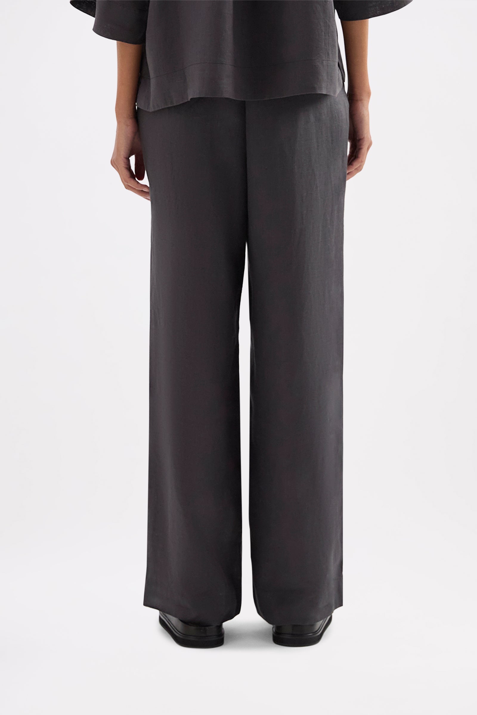 Lounge Linen Pant Coal 