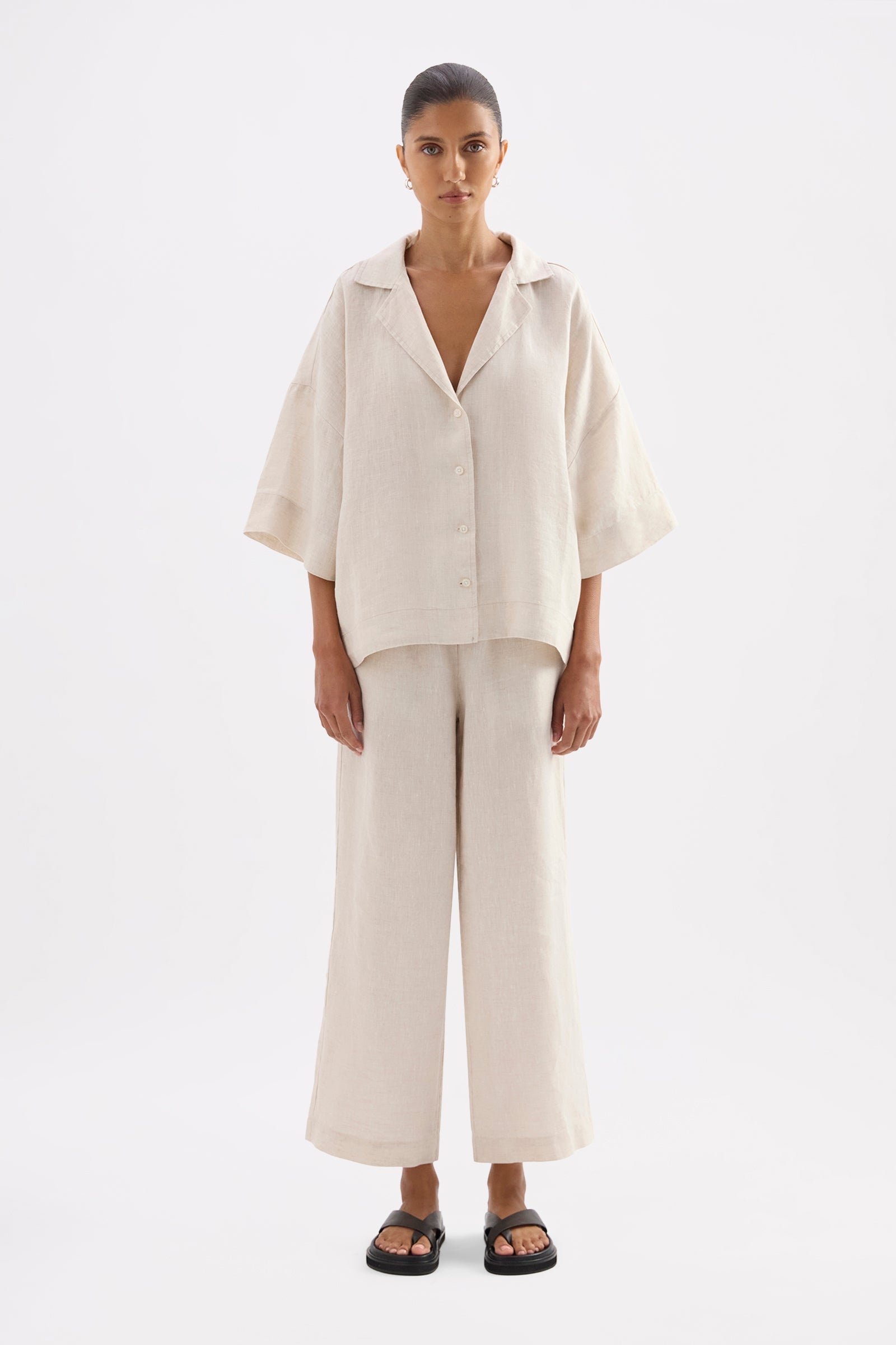Lounge Linen Shirt Natural 