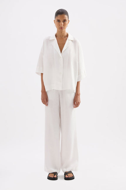 Lounge Linen Pant White 